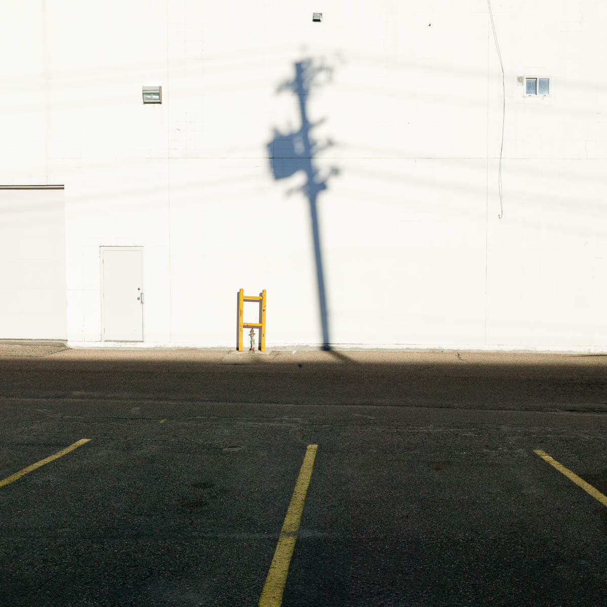 Alley Wall with Shadow, Edmonton, 2006