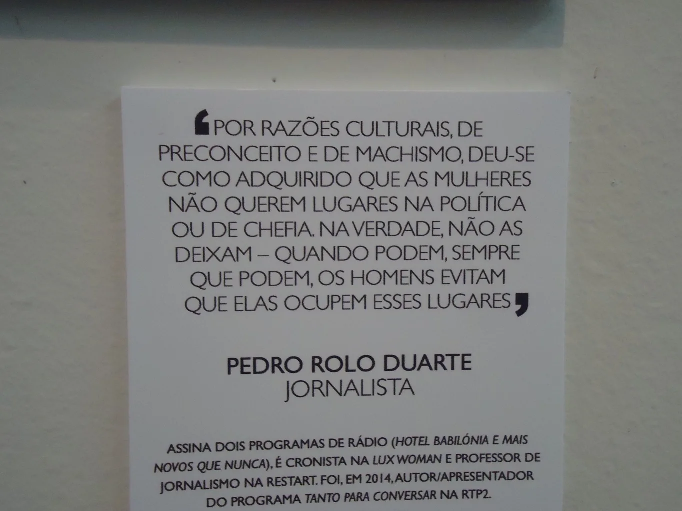 "100 Homens sem preconceitos - um passo pela igualdade"