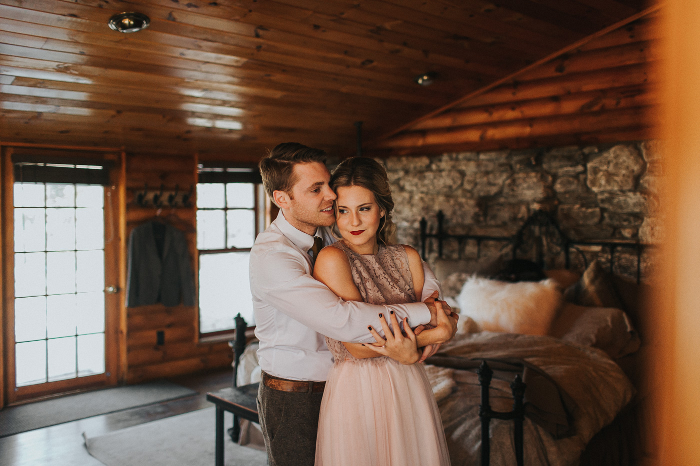 Getting ready together the morning of your wedding :: Wedding at Cedar Lakes Estate with Heart & Dash and The More We See