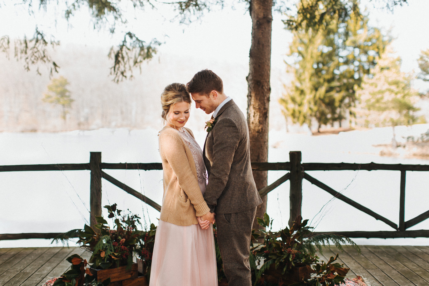 Wedding in the wood on gorgeous lake at Cedar Lakes Estate with Heart & Dash and The More We See