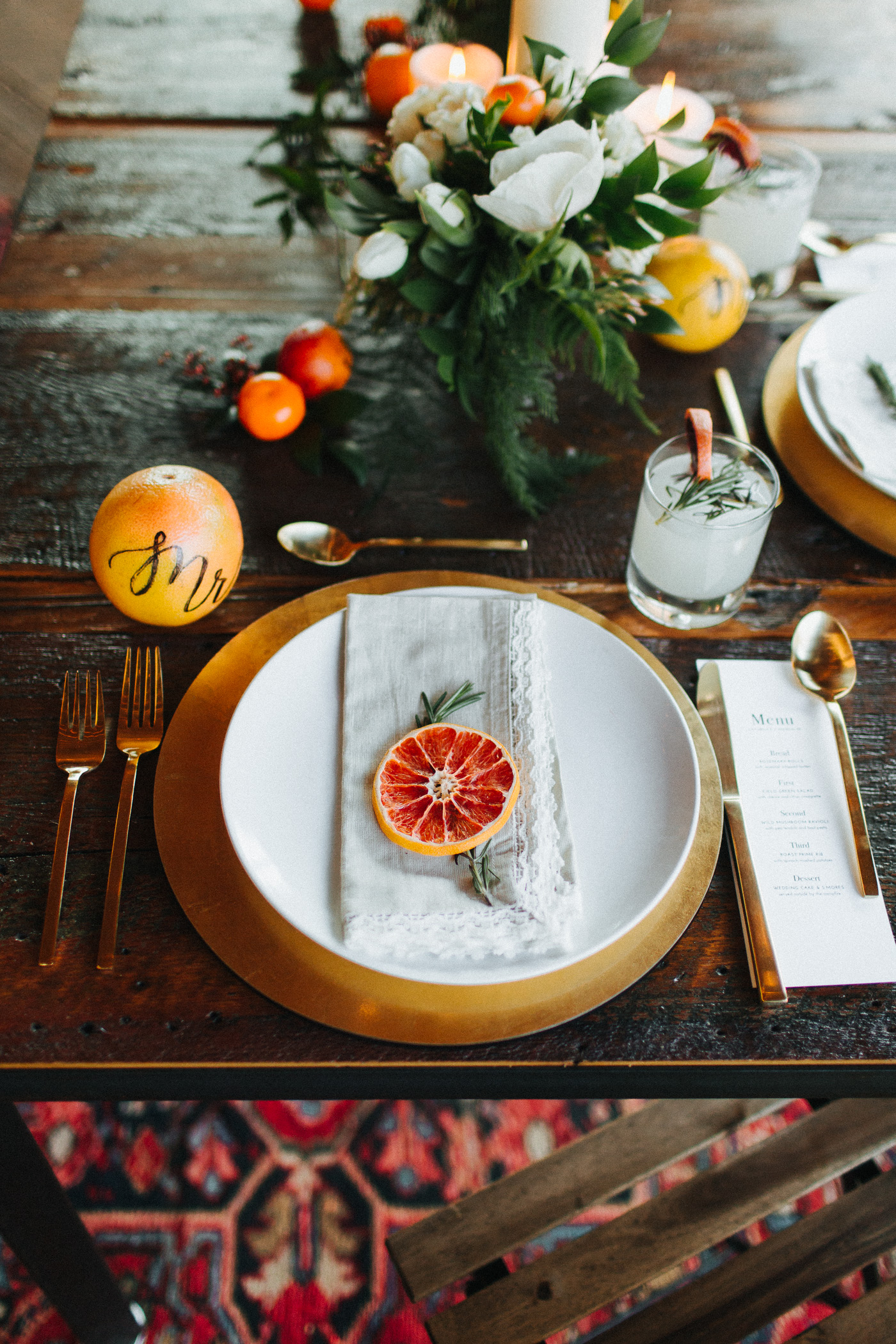 Citrus inspired wedding at Cedar Lakes Estate with Heart & Dash and The More We See
