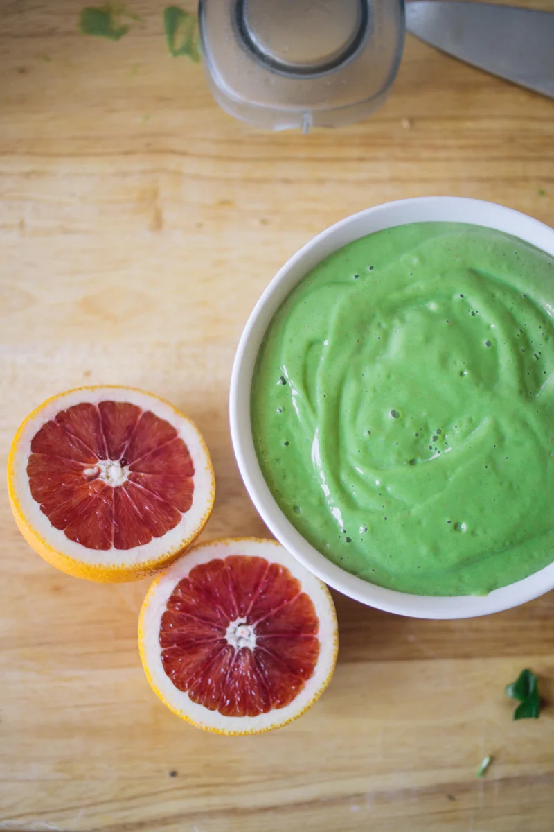 our beautiful cream-y green base!
