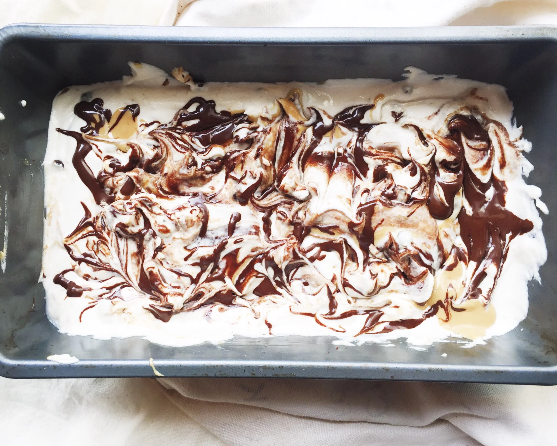 This is what your fudge looks like before you cut it up!