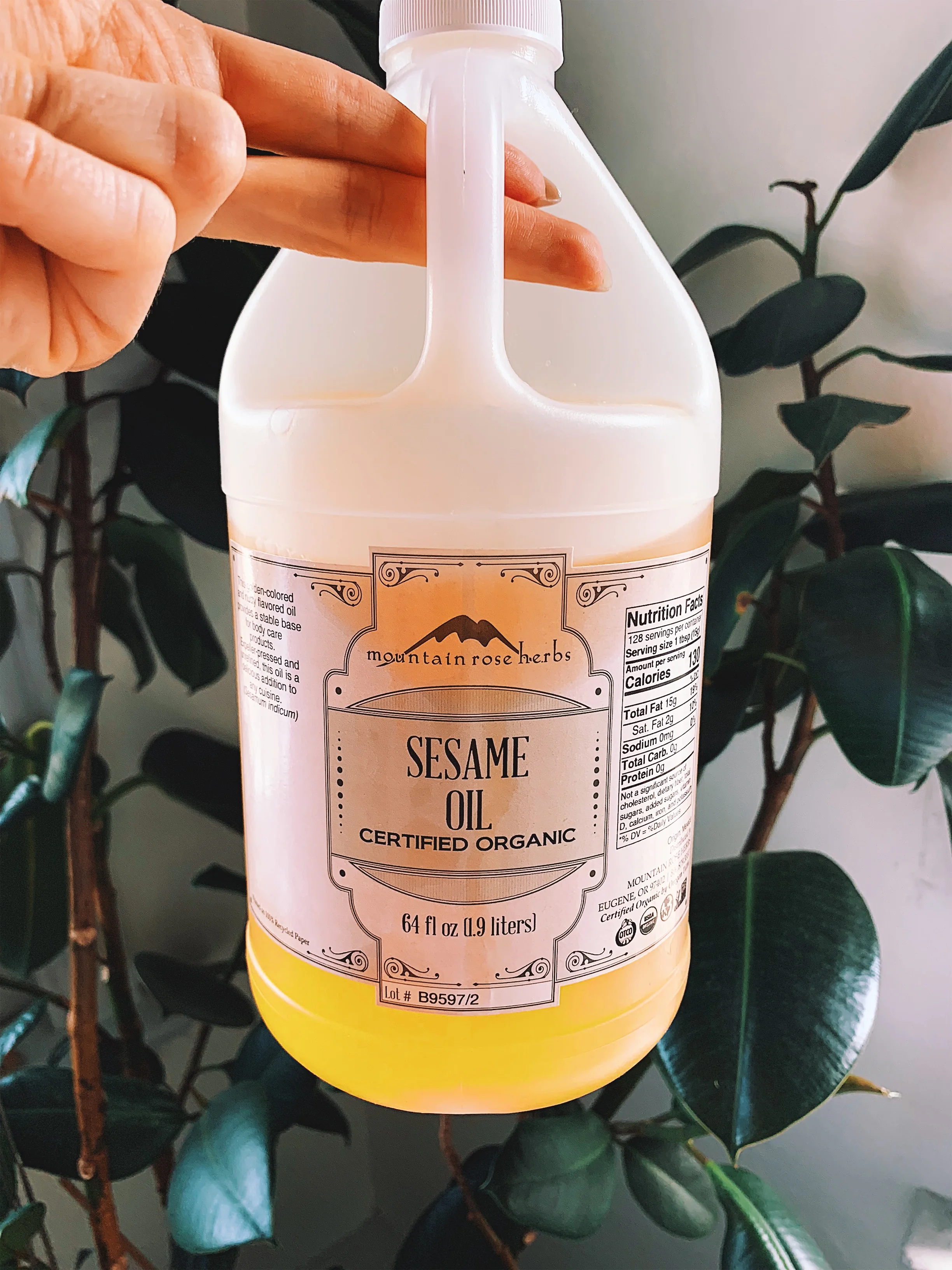 Sesame oil- a big part of my morning routine. I rub this sh!t all over my body.