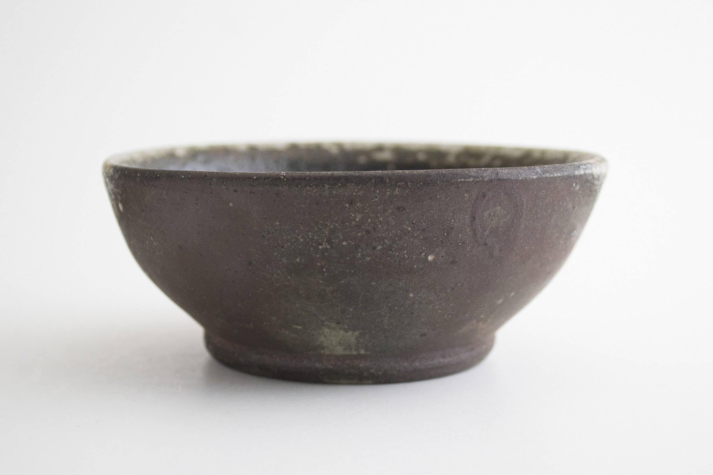 Small thrown bowl with wild clay slip, 2021