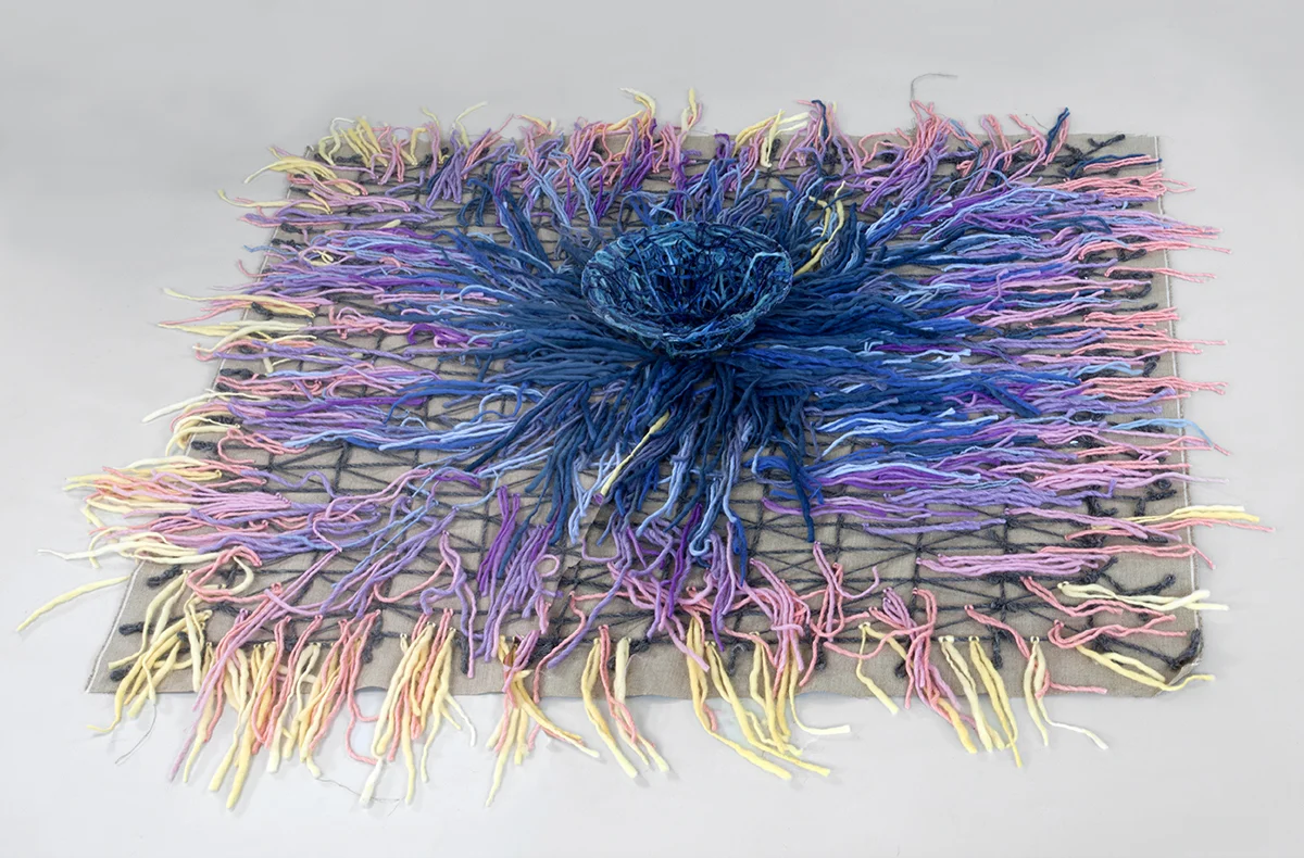 Mat 2, Linen and Wool, 60 by 60 inches