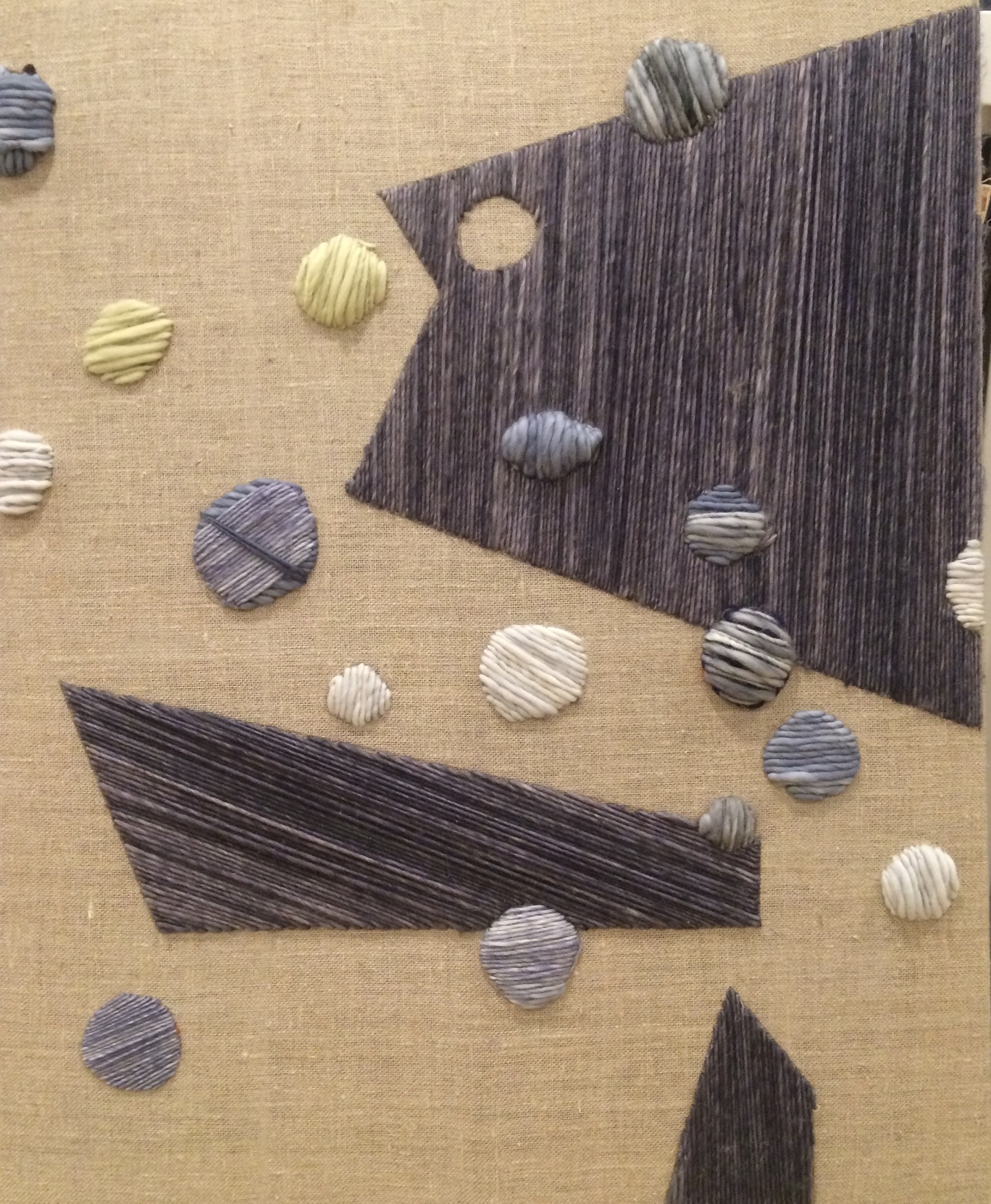 System 10 2017 Wool and Linen on Wood Stretcher 30 x 24 inches