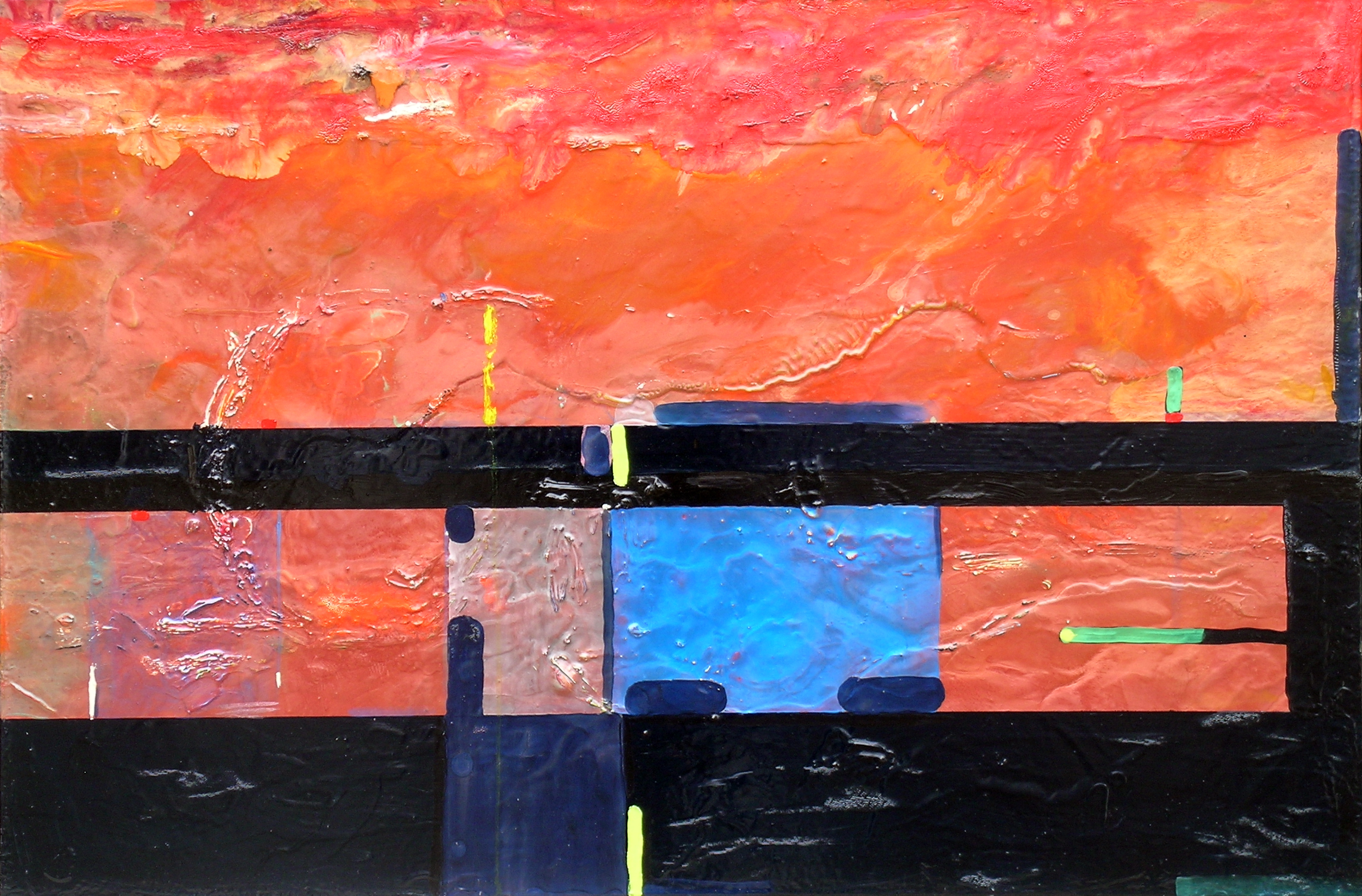 Bunker View, 2008, Alkyd on Canvas, 24 x 36 inches, Available