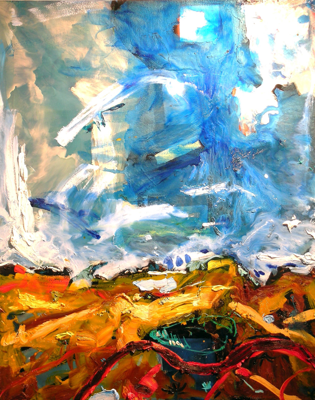 Approaching Delphi from the South, 2007, 60 x 48 inches, Private Collection