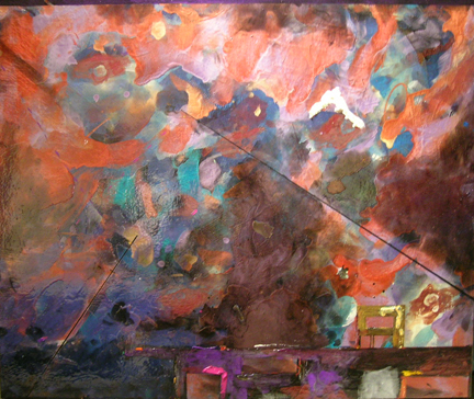 Starscape Bunker, 2008, Alkyd on Canvas, 30 x 36 inches