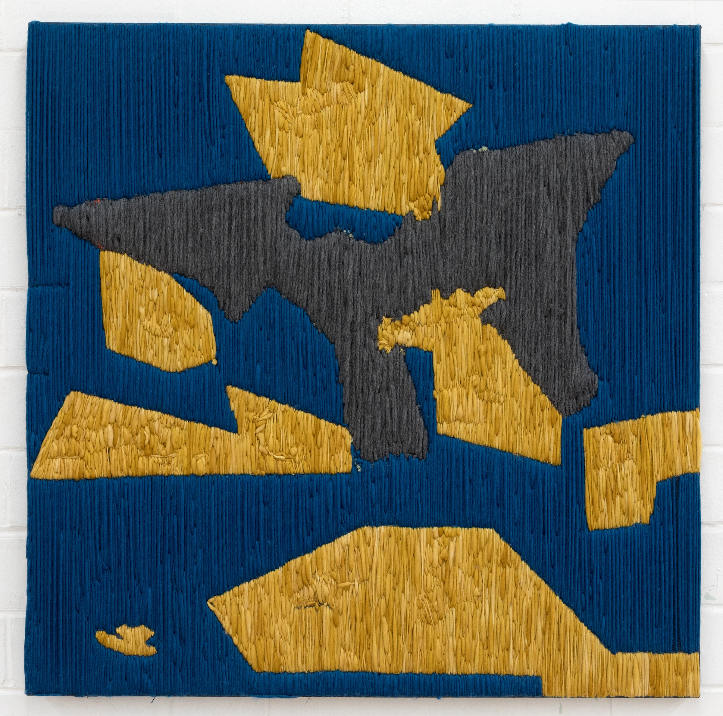 System 1 2017 Wool and Linen on Wood Stretcher 48 x 48 inches