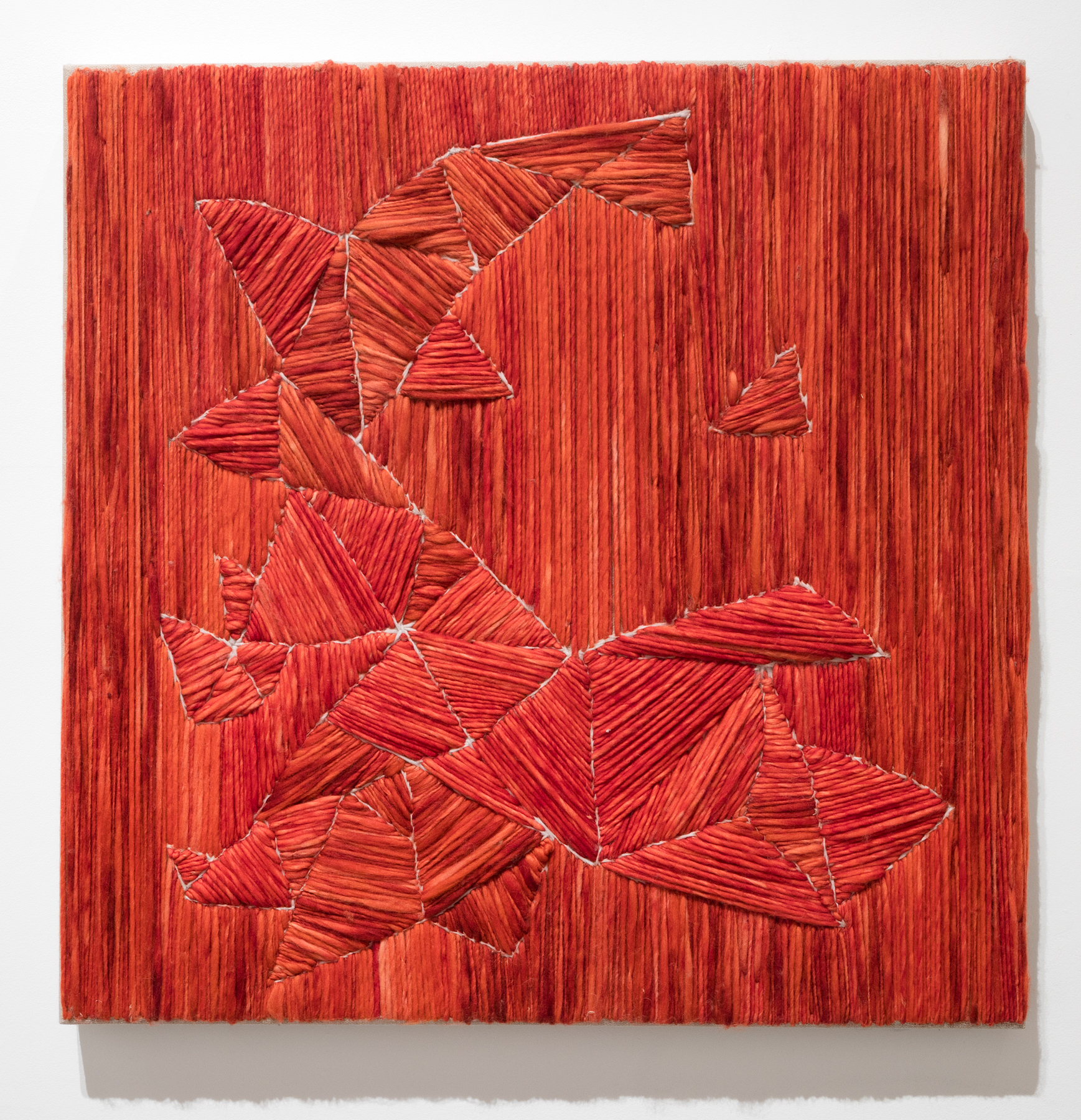 System 19 2017 Wool and Linen 30 x 30 inches Private Collection