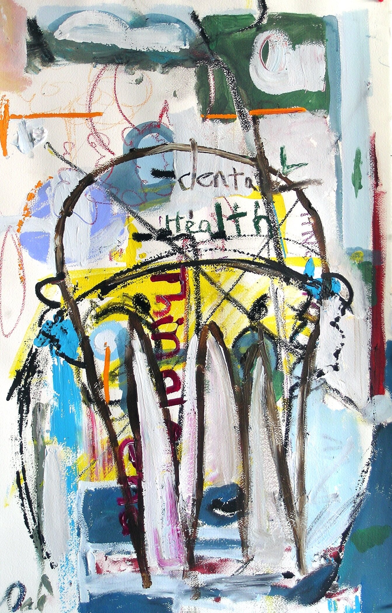  Iron Men Dental Health Mixed Media on Paper 2007 26 x 40 inches $3200 Available 