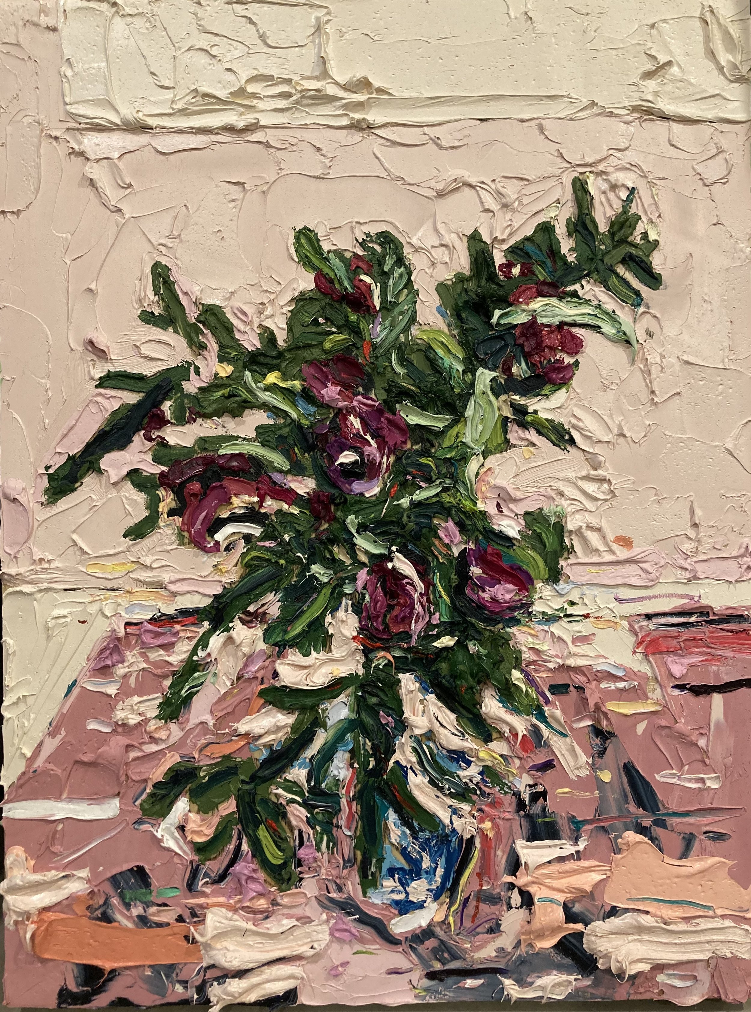 Shared Flowers 2023 Oil on Panel 24 x 18 inches Private Collection