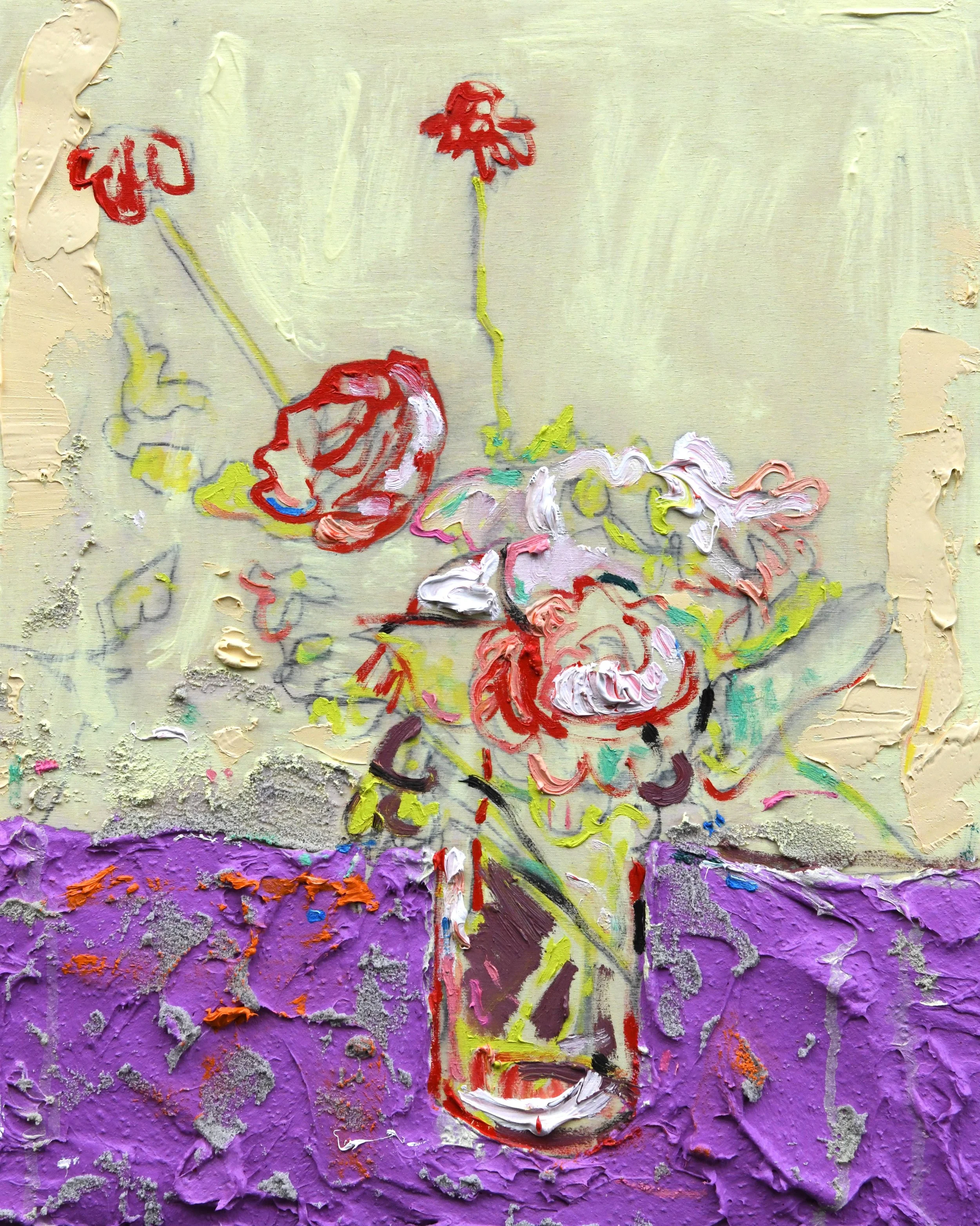 Walking Sweetness 2024 Oil, Gouache, and Acrylic on Panel 20 x 16 inches Private Collection