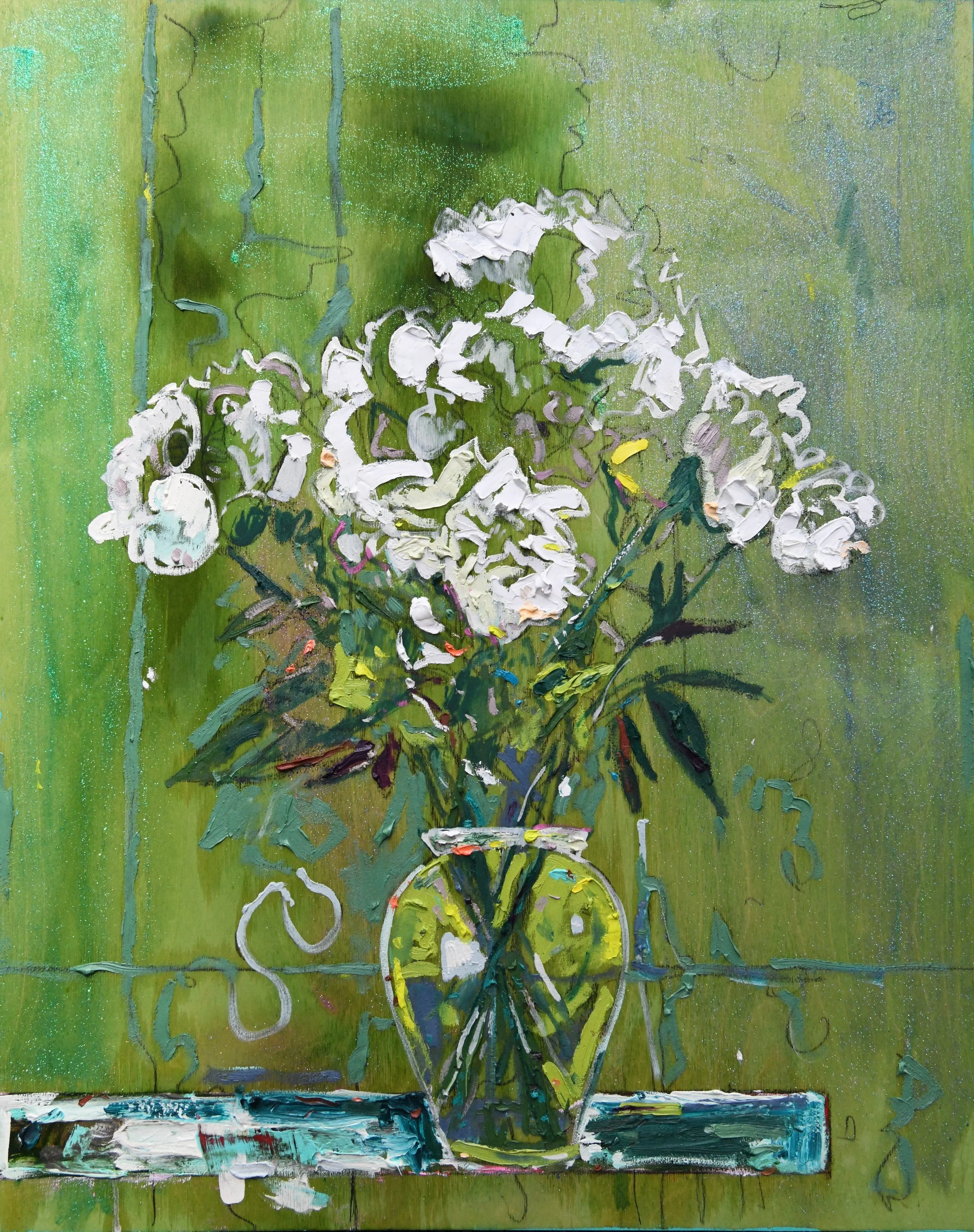 Silence 2026 Oil and Acrylic on Panel 30 x 24 inches Available