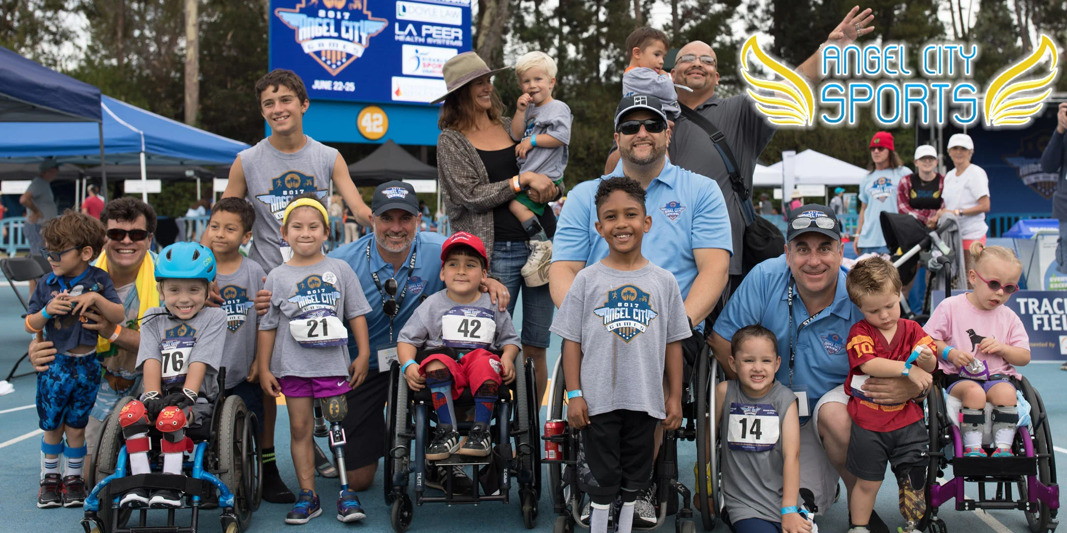 Athletes who participated in the Toddler events at the 2017 Angel City Games at UCLA (Photo Credit: Tiffany J Photography )