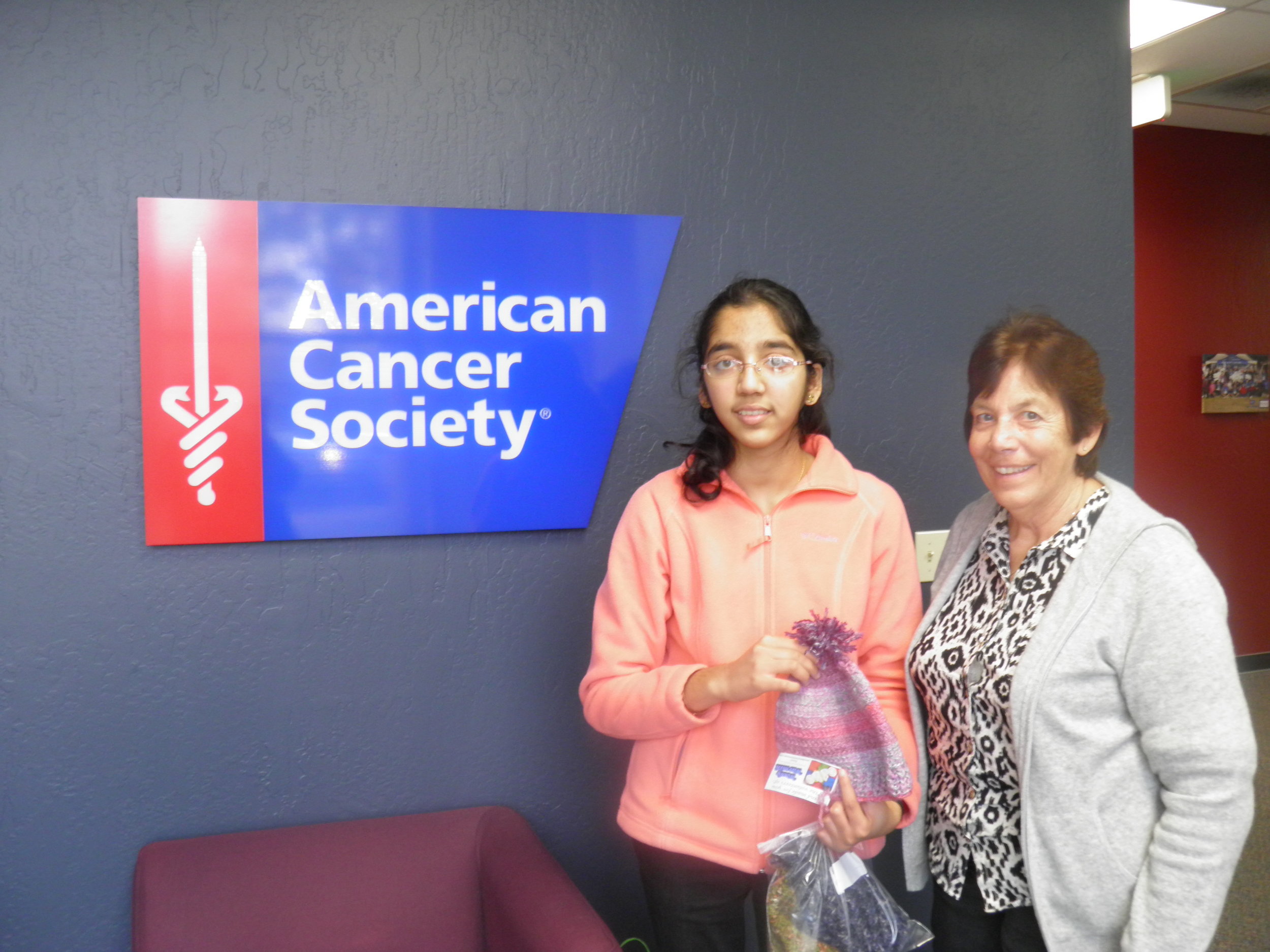 With Ms. Kathy Milano, American Cancer Society