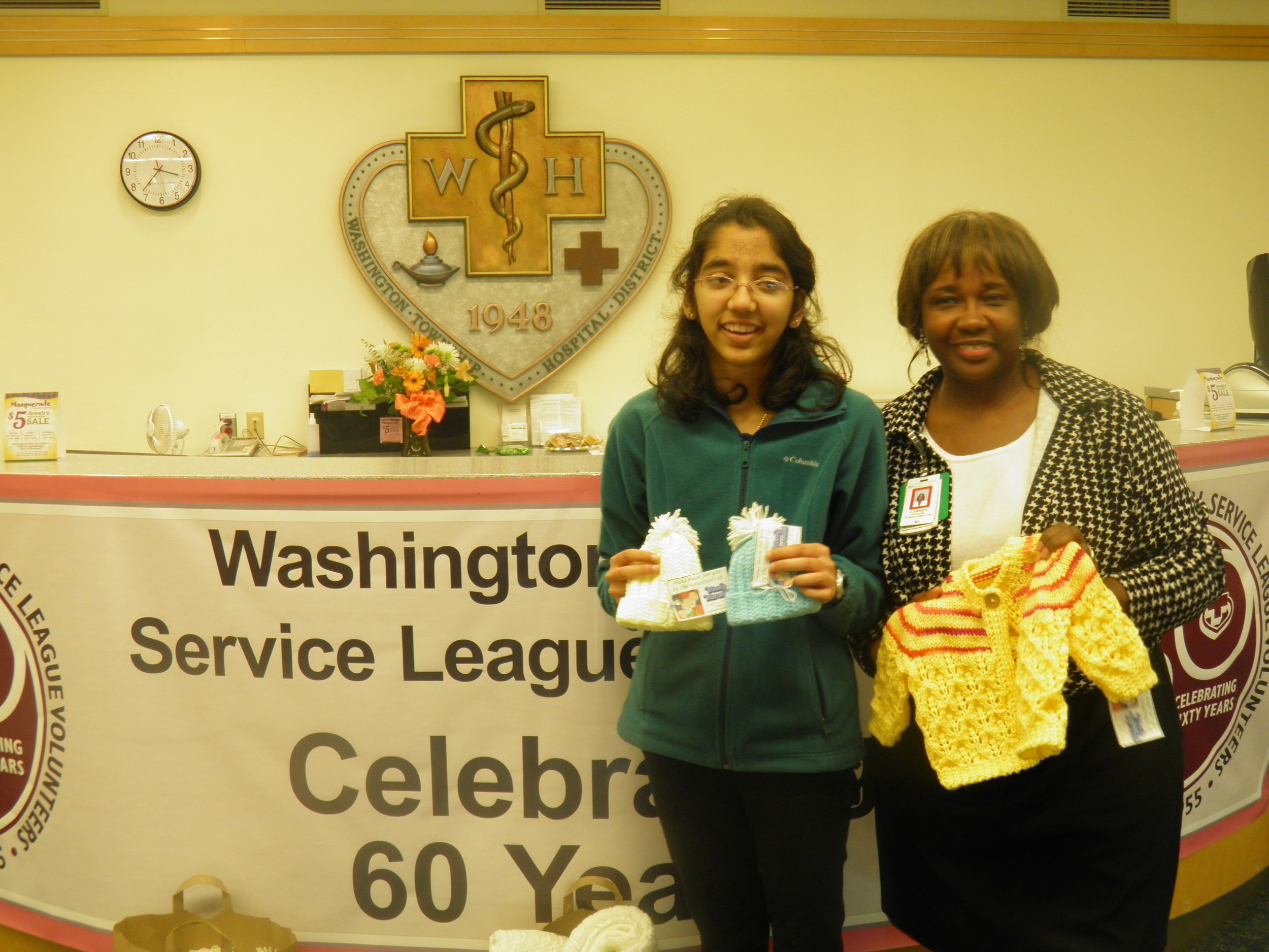 With Ms. Carmen Williams, Director of Nursing at Washington Hospital