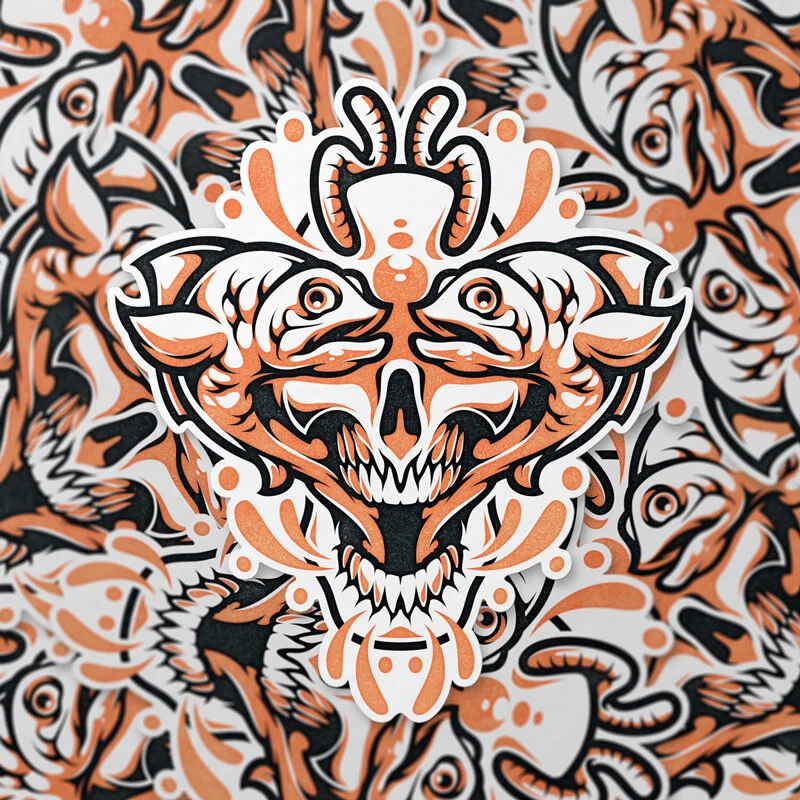 Fisheyes 2 Sticker Absorb81 Illustration Design Typography