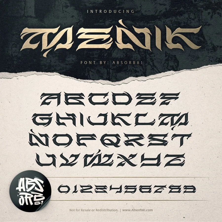 Menik Font — Absorb81 - Illustration / Design / Typography