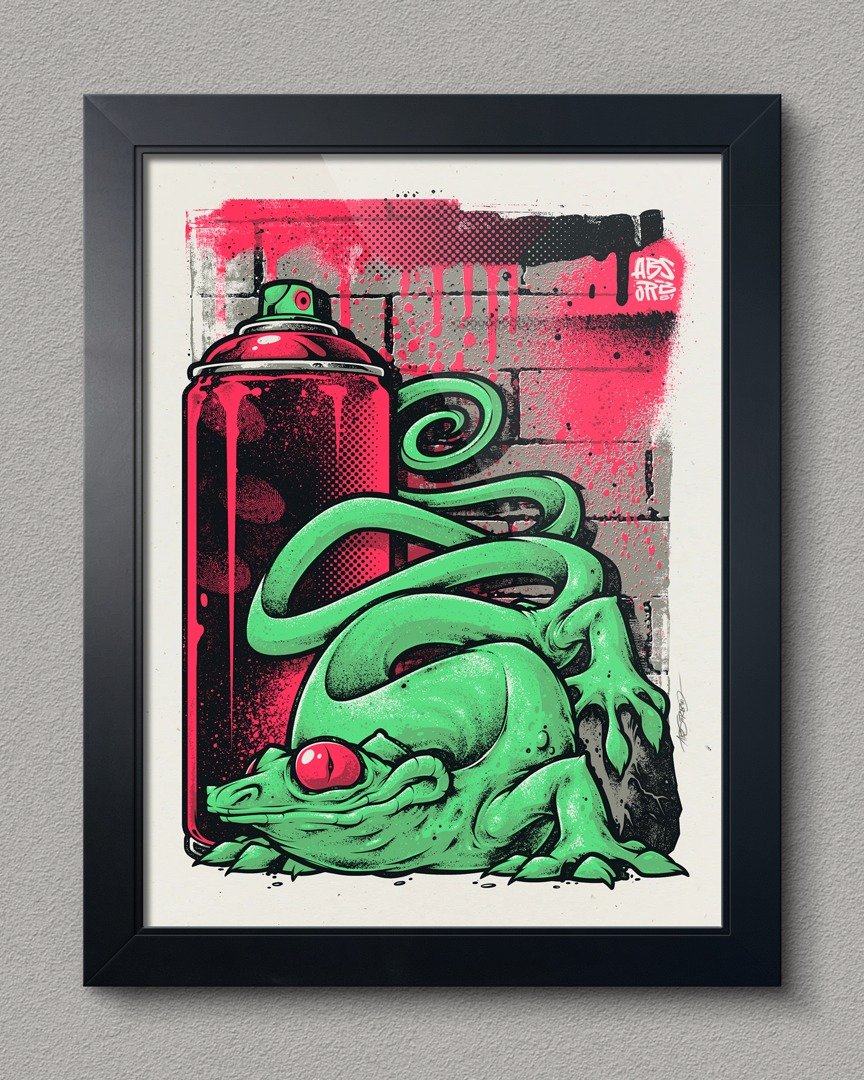 New Screen Print Release
&quot;GRIDLINE GECKO&quot;

4 Color Hand Pulled Screen Print

DIMENSIONS: 18&rdquo; x 24&rdquo;
PAPER: 125# Cover Madero Beach Speckletone French Paper
EDITION: 40

www.Absorb81.com (Link in Bio)
Craig@Absorb81.com

Thanks fo