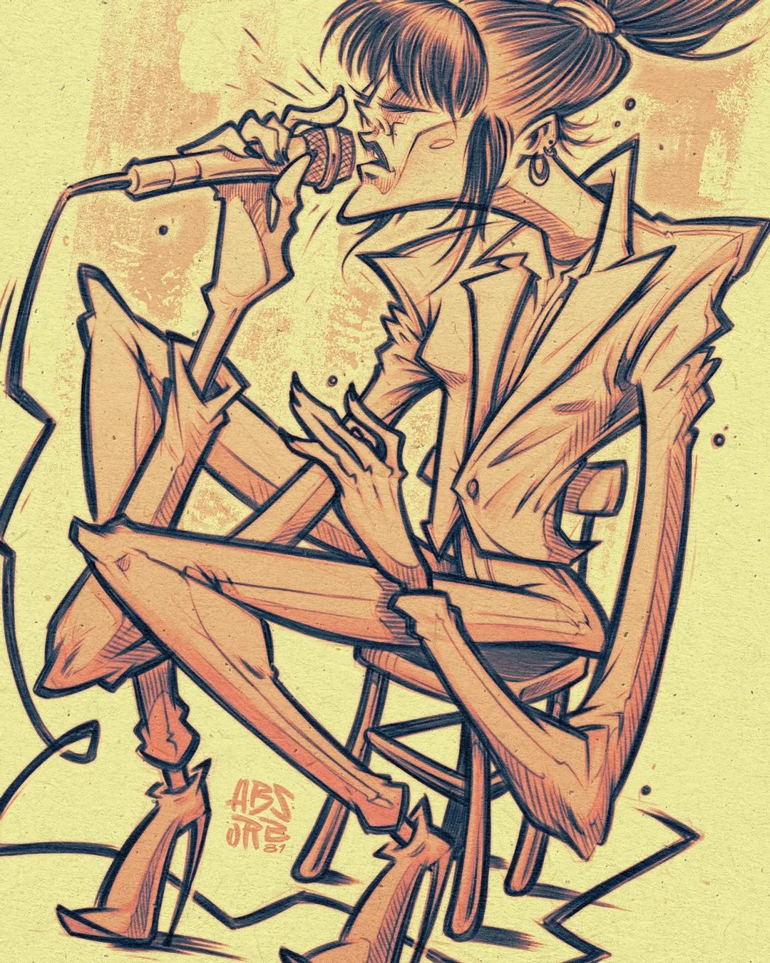 Illustration of @nogaerez 

www.Absorb81.com
Craig@Absorb81.com

#nogaerez #absorb81 #illustration #sketch #drawing #singer