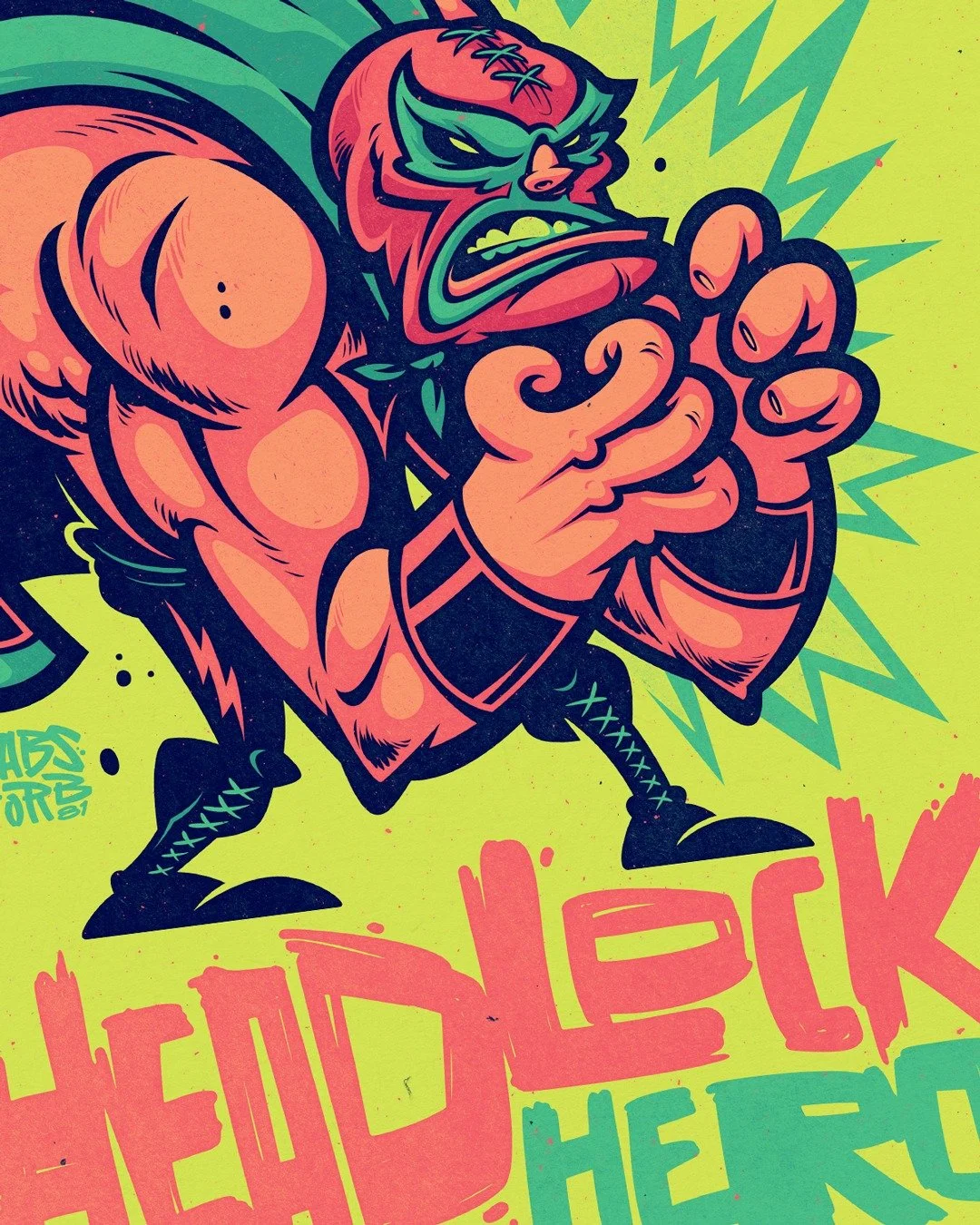 Headlock Hero

www.Absorb81.com
Craig@Absorb81.com

#Vector #Luchador #Luchadores #Absorb81 #Illustration #Adobeillustrator #Adobe