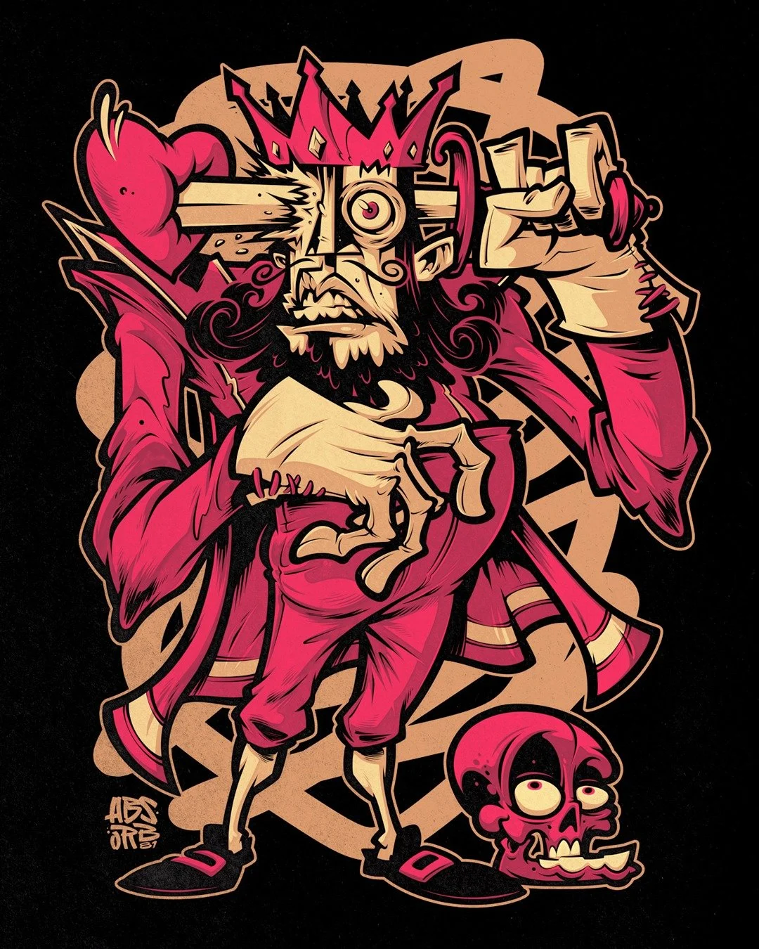 This needed some proper inks.

www.Absorb81.com
Craig@Absorb81.com

#Suicideking #Nokings #illustration #Absorb81 #Inks #Teedesign #Graphictee