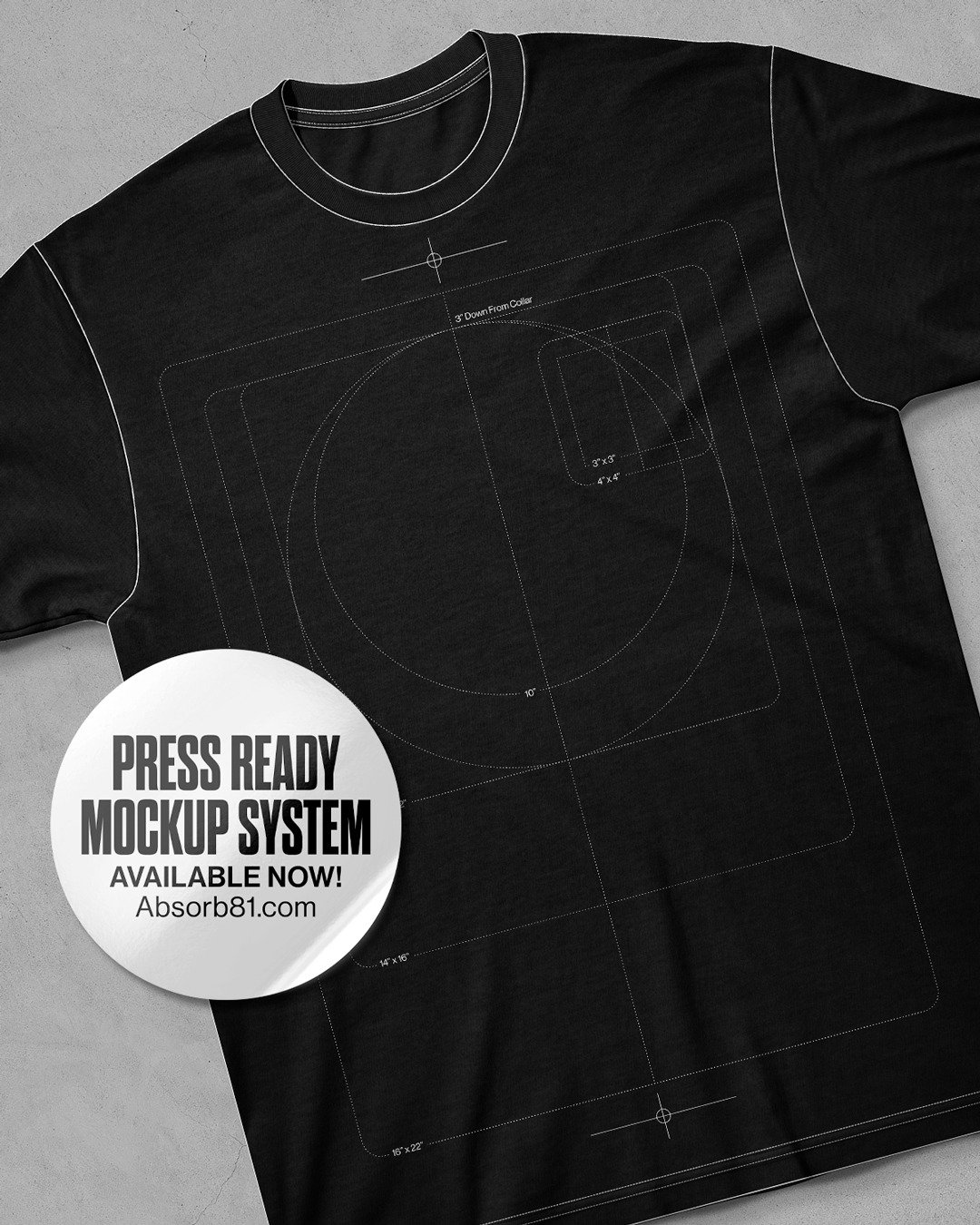 PRESS CHECK
The Print Shop Blank.

www.Absorb81.com (LINK in BIO)

PRESS CHECK is a clean, high-resolution tee mockup built for designers and screen printers who care about accurate placement, true scale, and realistic print presentation.

&bull; Bui