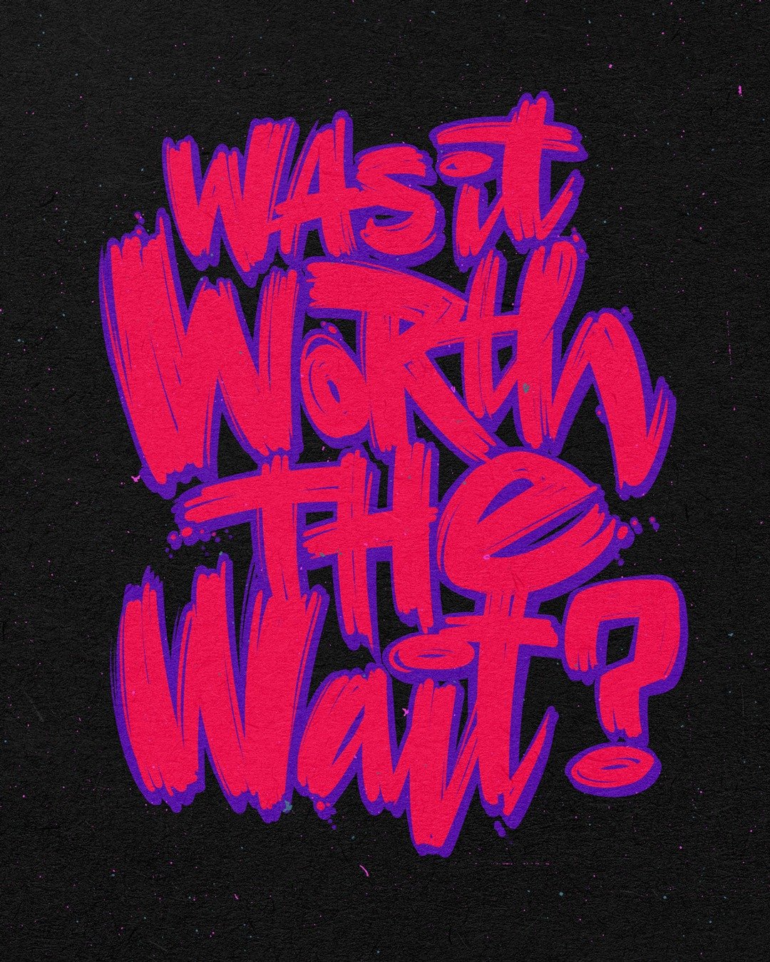 Was it worth the wait?

www.Absorb81.com
Craig@Absorb81.com

#Customlettering #typography #Lettering #Type