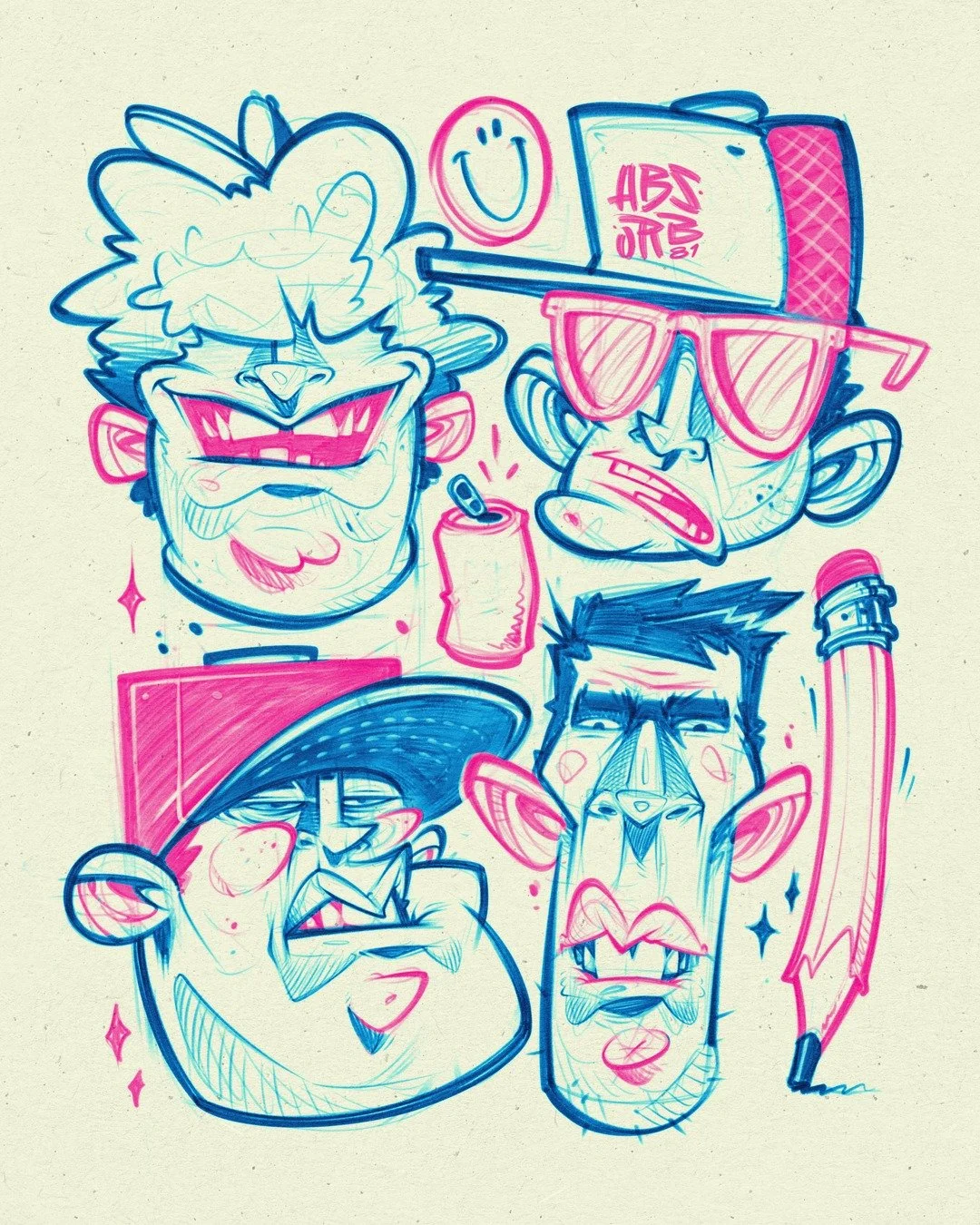 Scribbles.

www.Absorb81.com
Craig@Absorb81.com

#Sketch #Scribble #Absorb81 #Faces #characterdesign