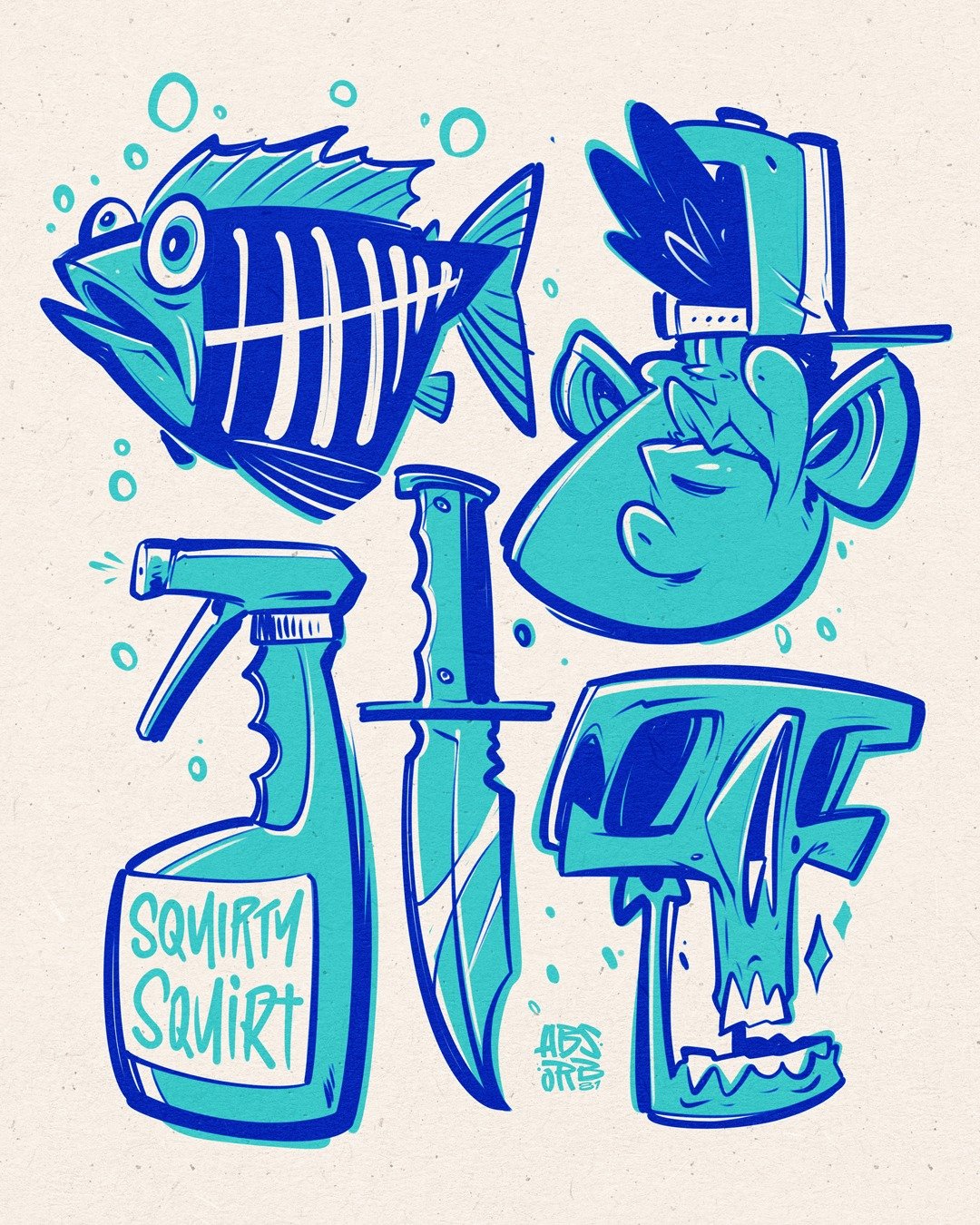 Scribbles.
