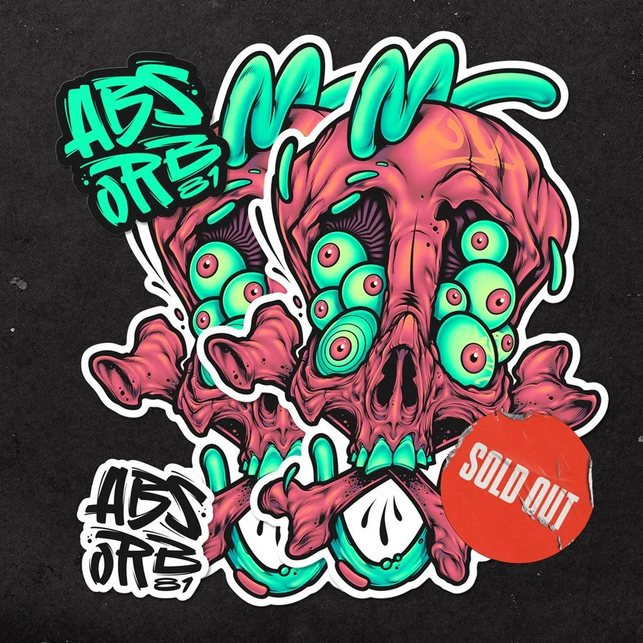 9 EYED SKULL - Stickers