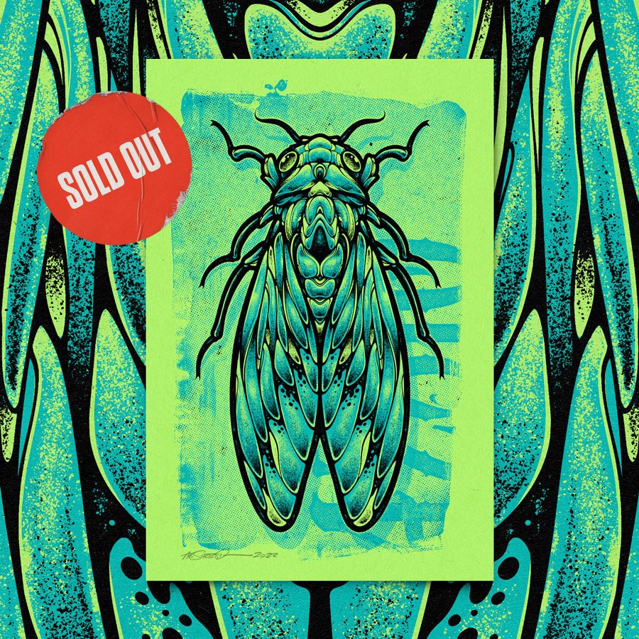 Cicada - Screen Print