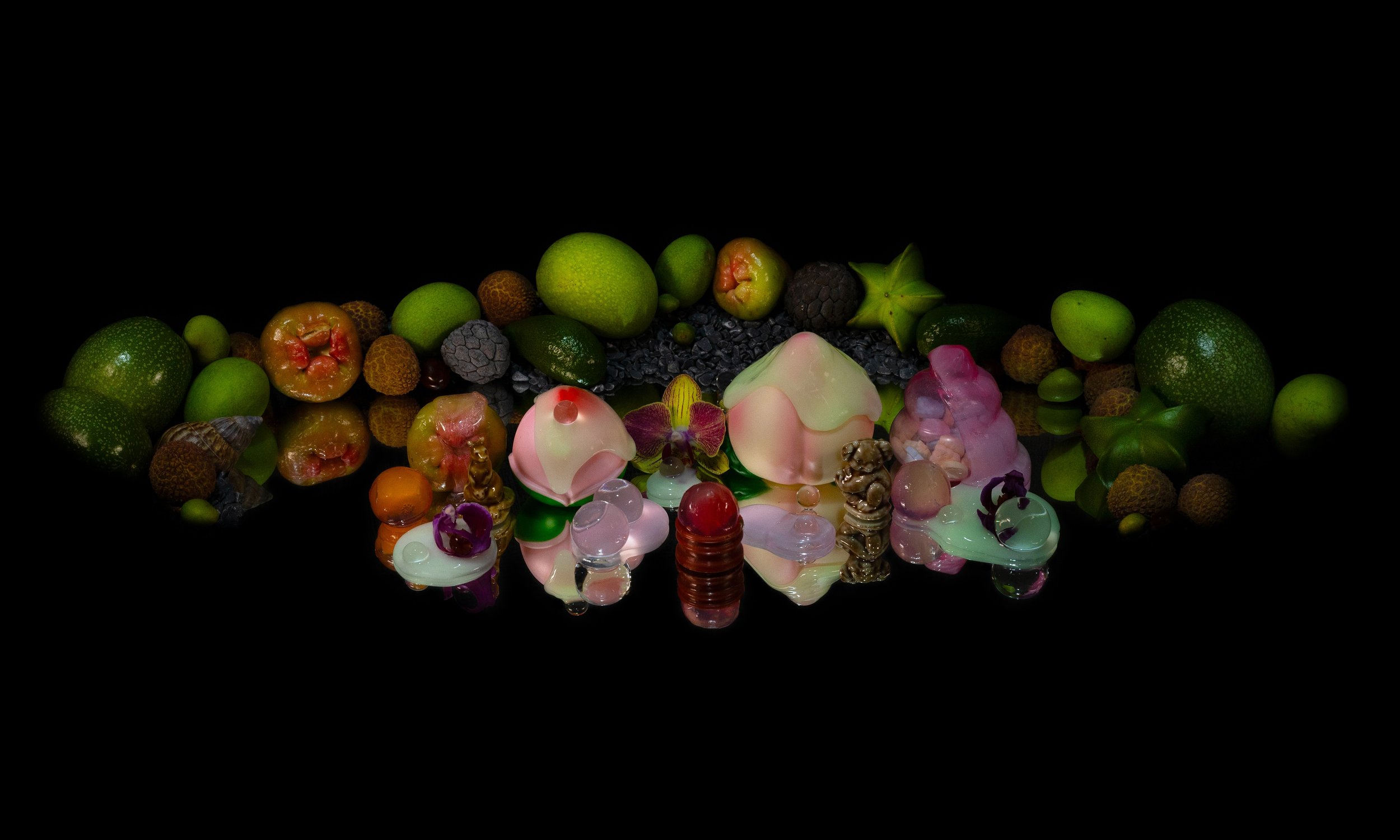 Peach Mirror - Fine Art Print -  Framed