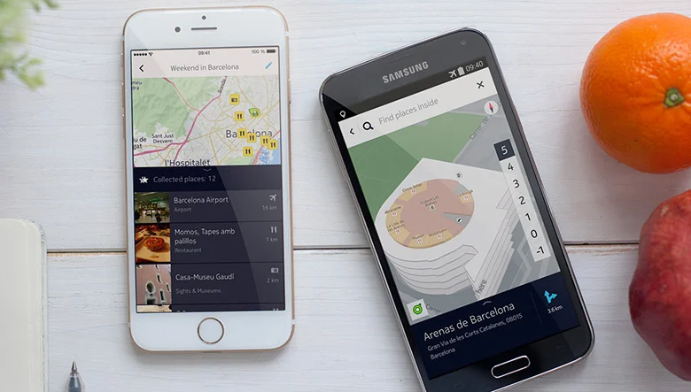 HERE maps Android and IOS together