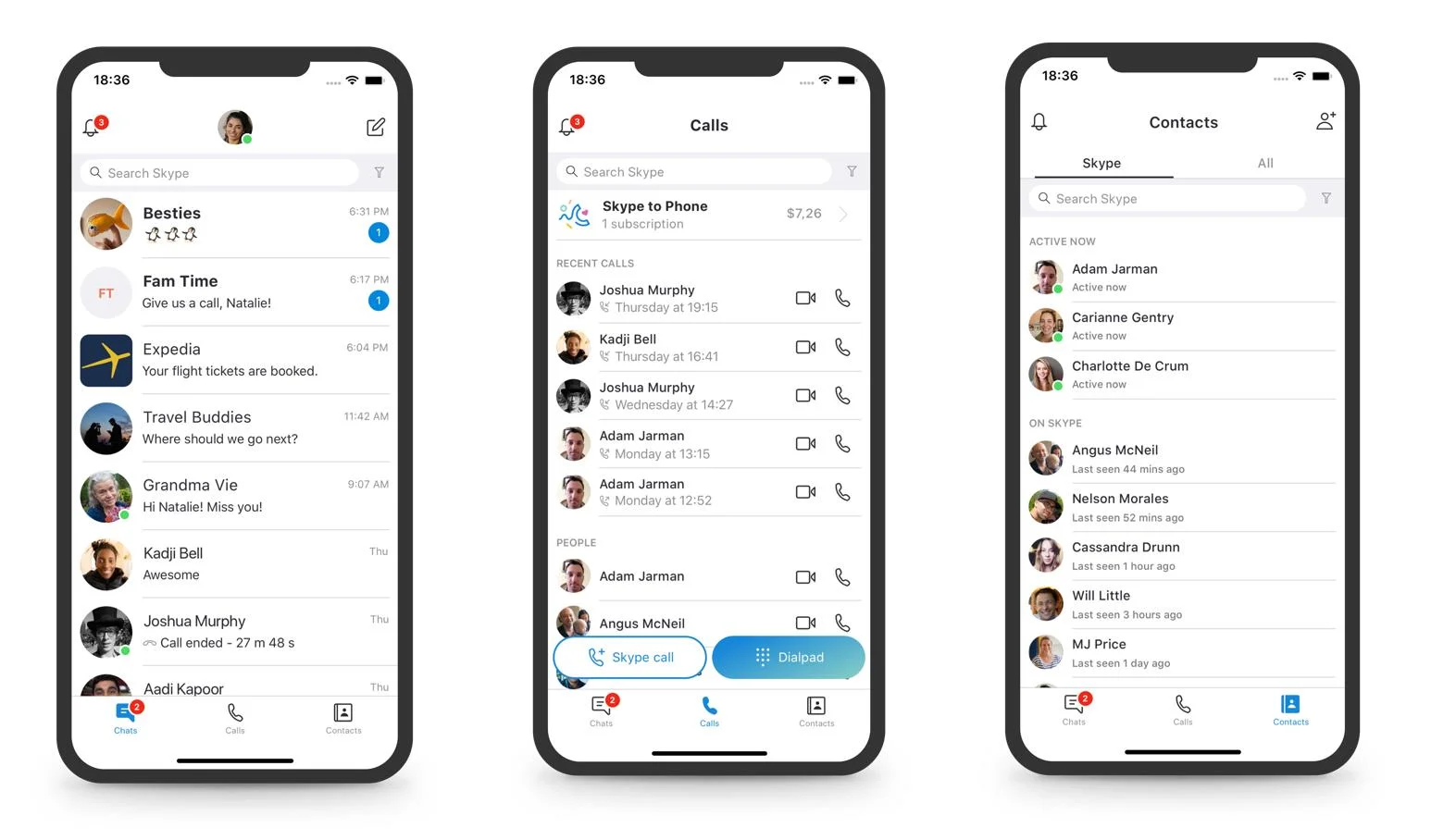Simplicity and familiarity—updates to the Skype user experience