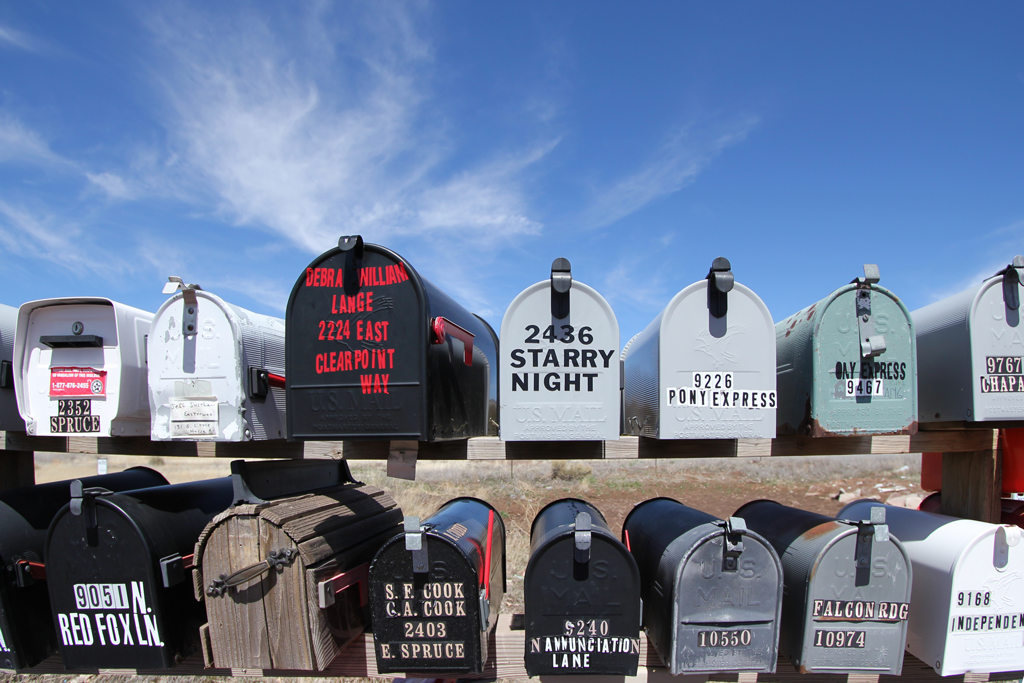 Mailboxes, Williams, Arizona, 2011