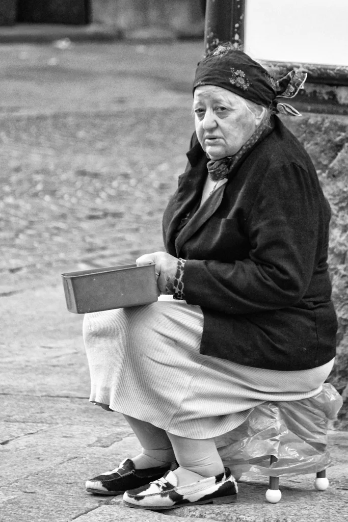 Homeless Woman, Parma, Italy, 2012