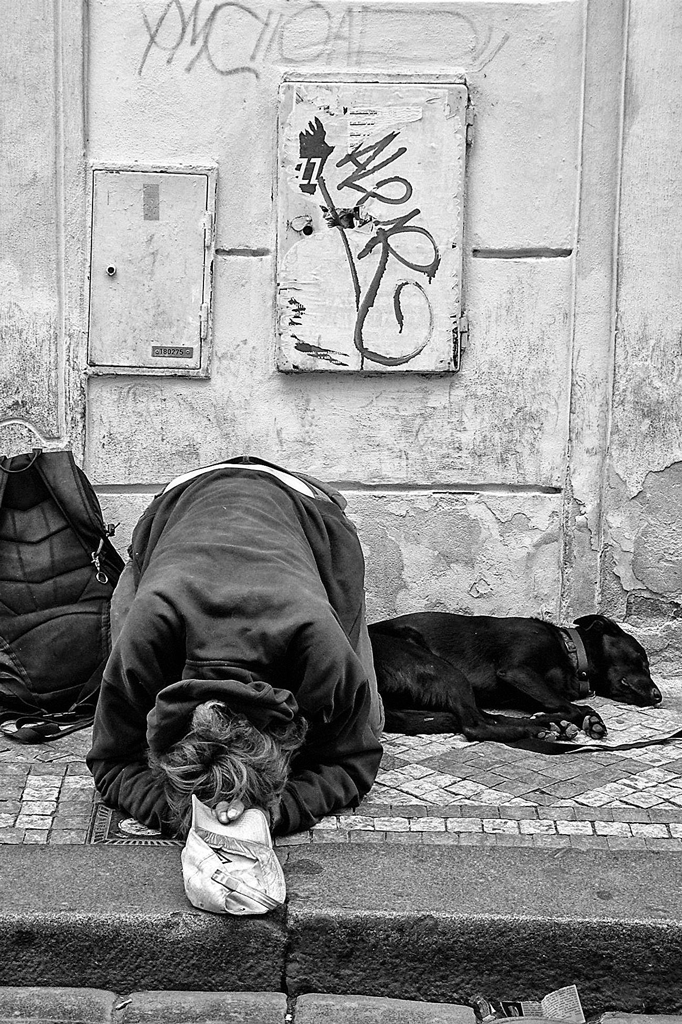 Homeless Person, Prague, Czech Republic, 2009