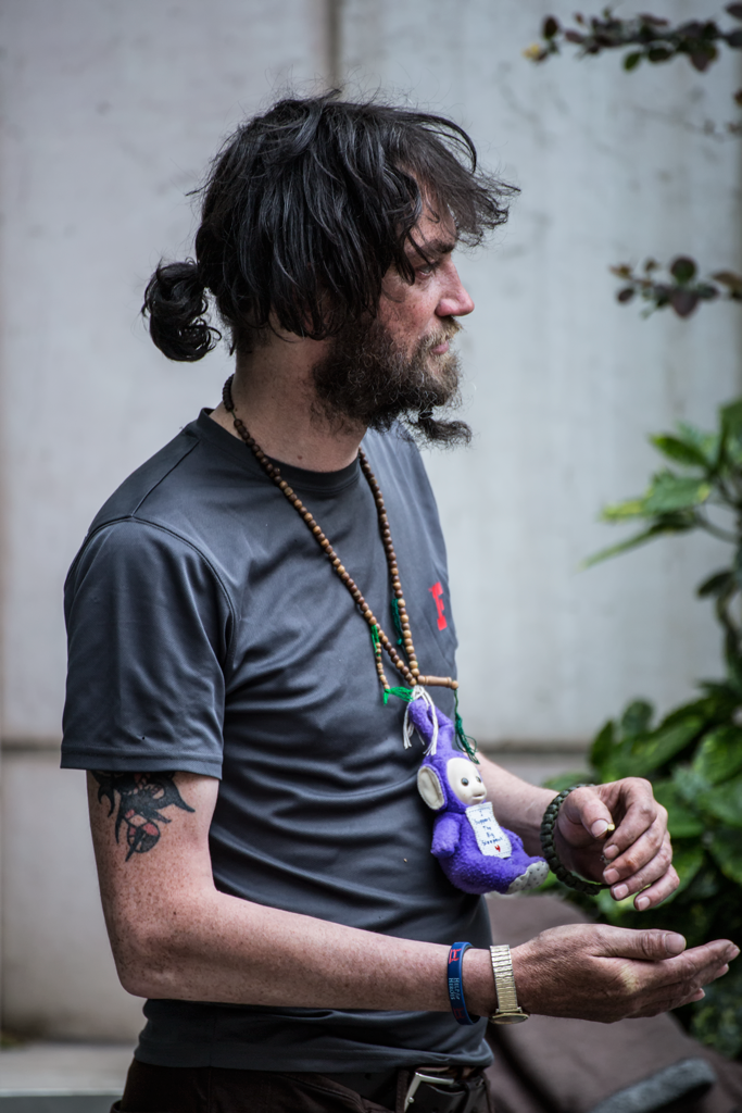 Teletubby Man, Westminster, London, 8 May 2015
