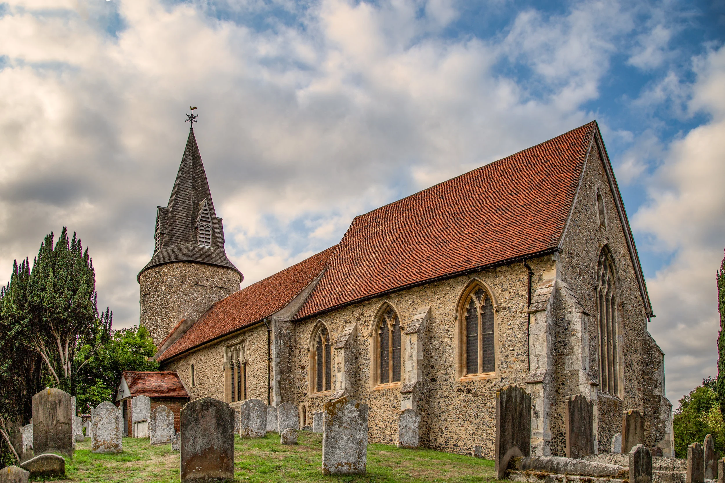 St. Mary's Church, Great Leighs, Essex. August 2018