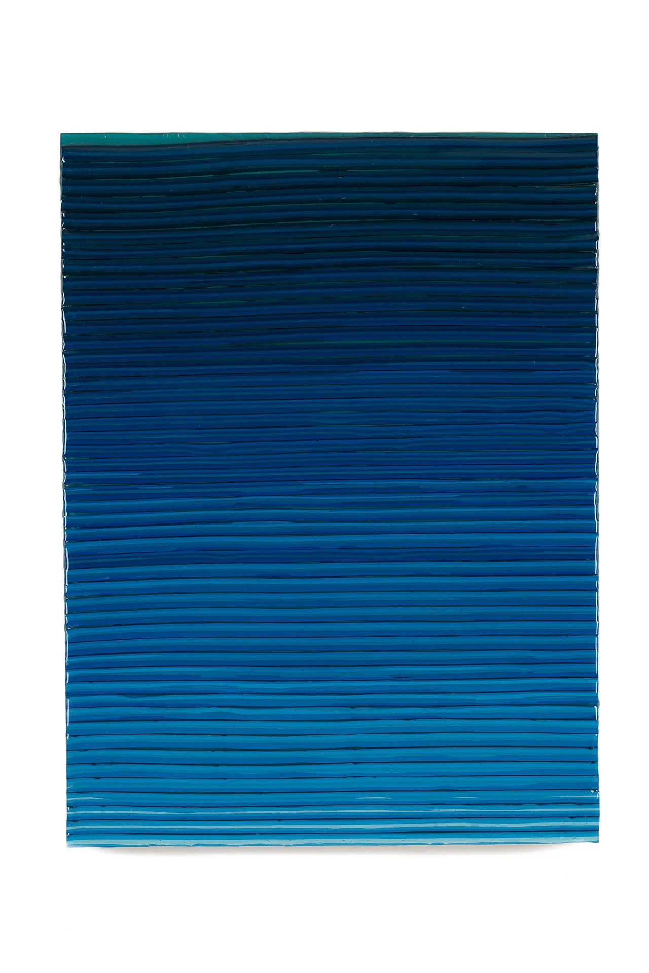  Only Promising Two Weeks At A Time  2023 Latex paint and resin on wood panel 24x18x2.5 inches 