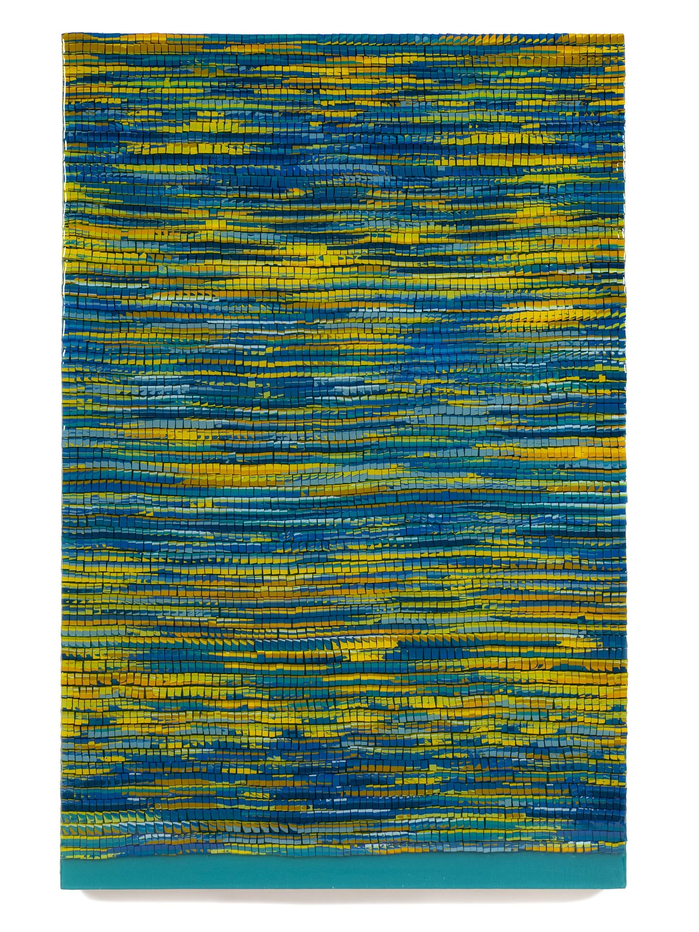   Sometimes It Cannot Be Translated, It Has To Be Felt  2023 Latex paint and resin on wood panel 36x24x2.5 inches 
