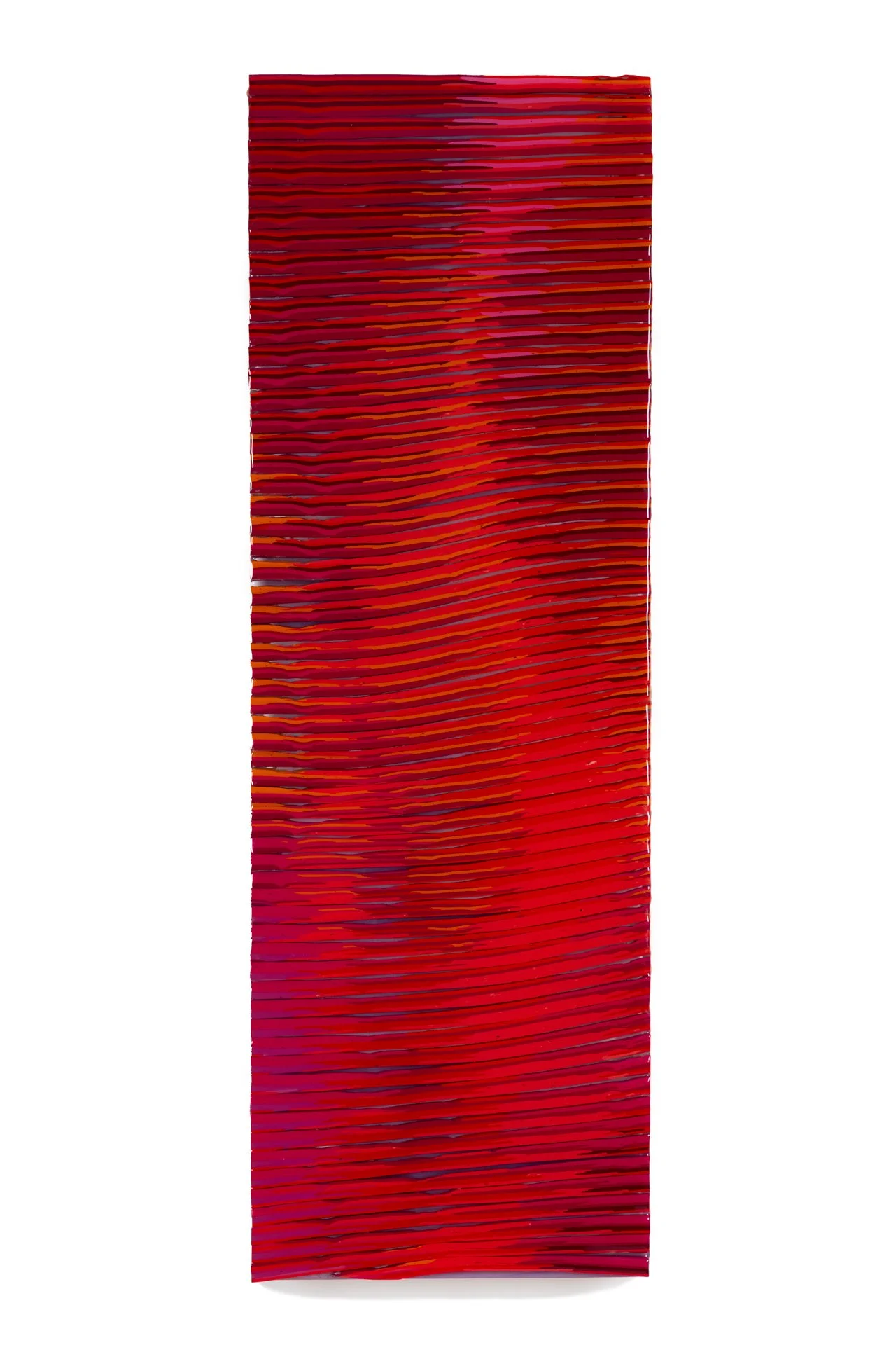   Nine Months Left To Apply For Young Anything  2024 Latex paint and resin on wood panel 36x12x2.5 inches 
