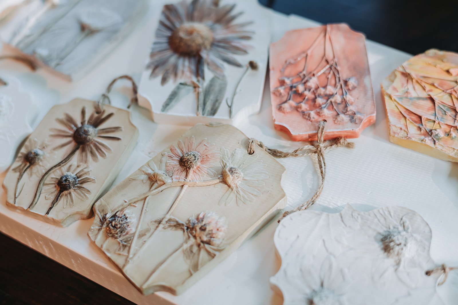  One-of-a-kind mini botanical casts - various sizes, shapes and paint treatment.  Commissions and limited selection available. Please inquire. 