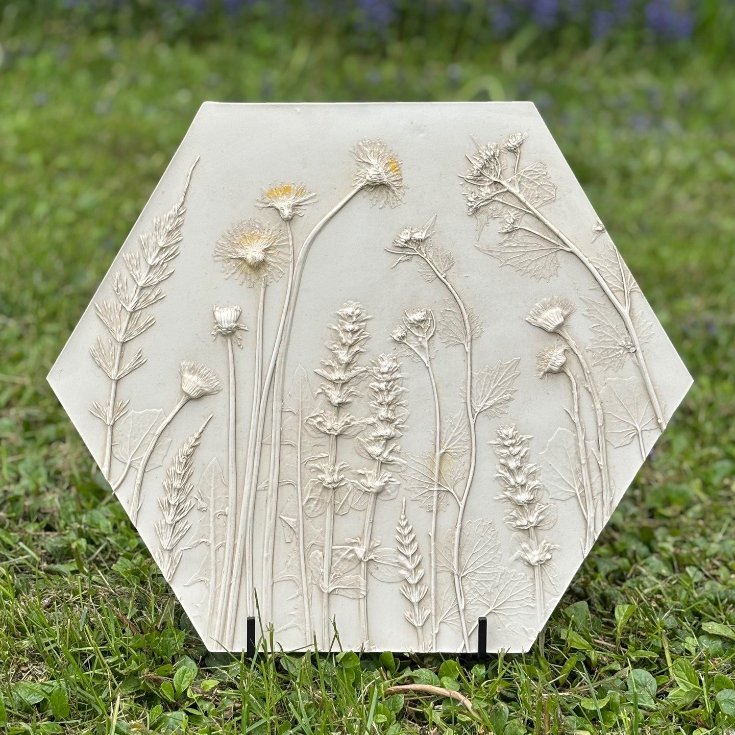 This is the piece that started everything.

I held the idea in my mind for months before I finally tried casting in this new hexagon shape. Somehow, the first attempt worked &mdash; a small miracle, considering the next few fell apart, cracked, or re