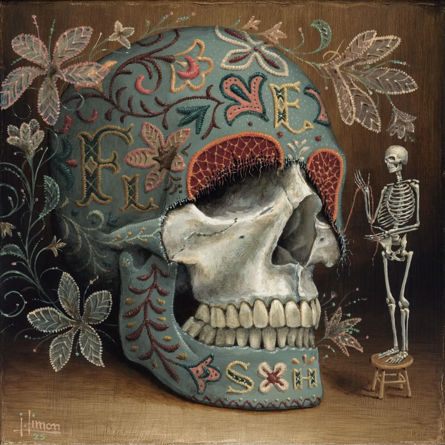 Flesh, 8x8 #acrylicpainting