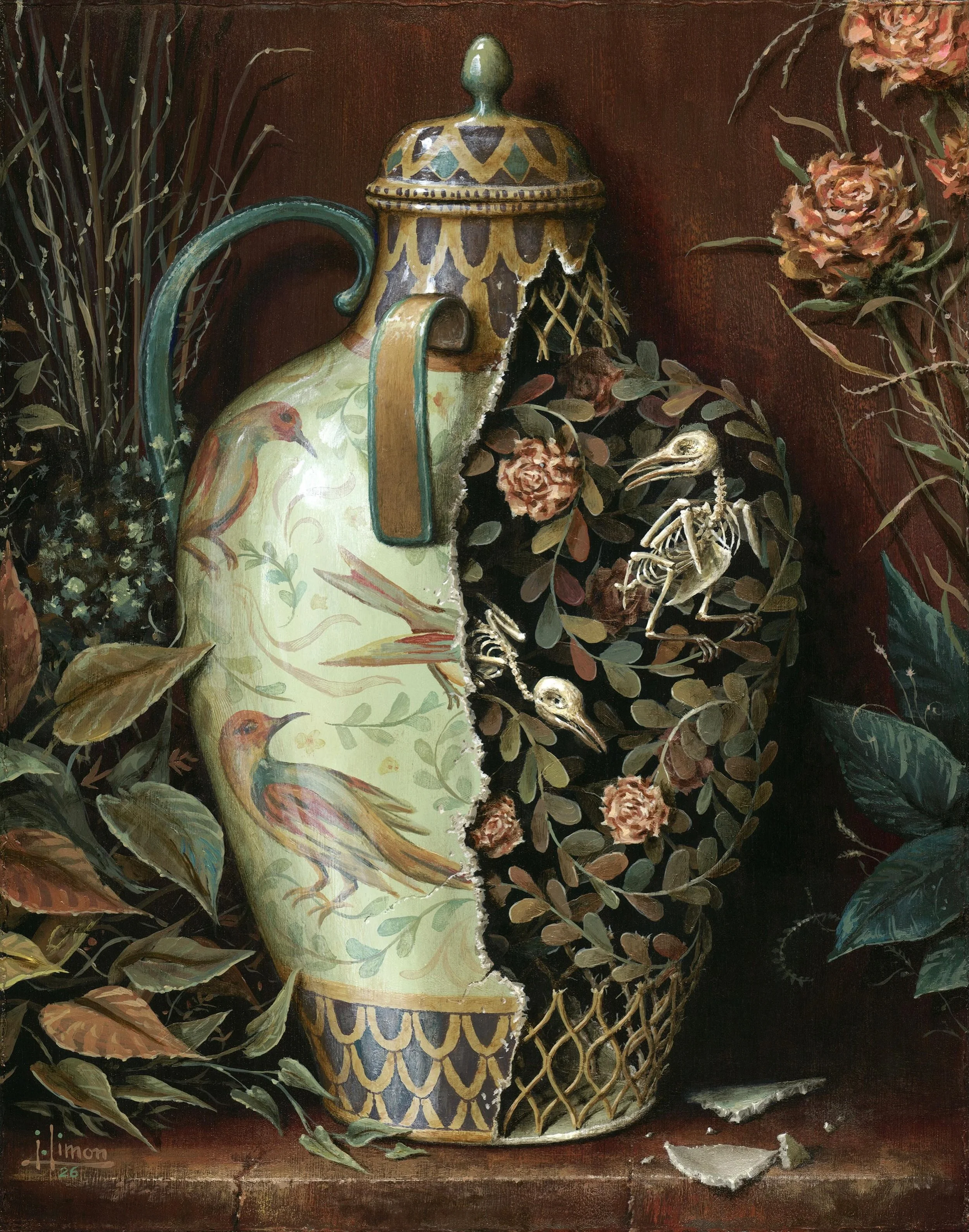 Broken Vase, 11x14 #acrylicpainting
